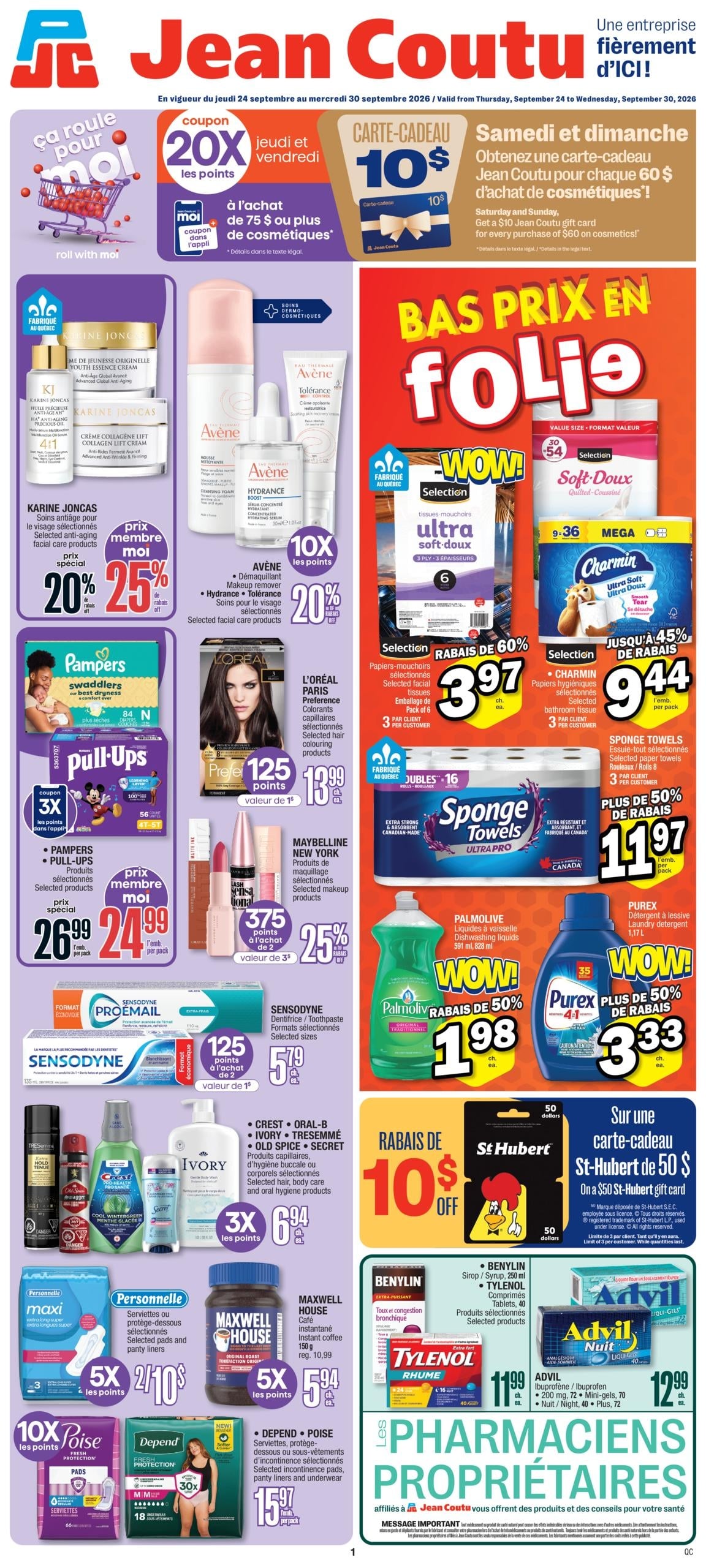 Circulaire Jean Coutu — page 2, du 24 au 30 septembre 2026