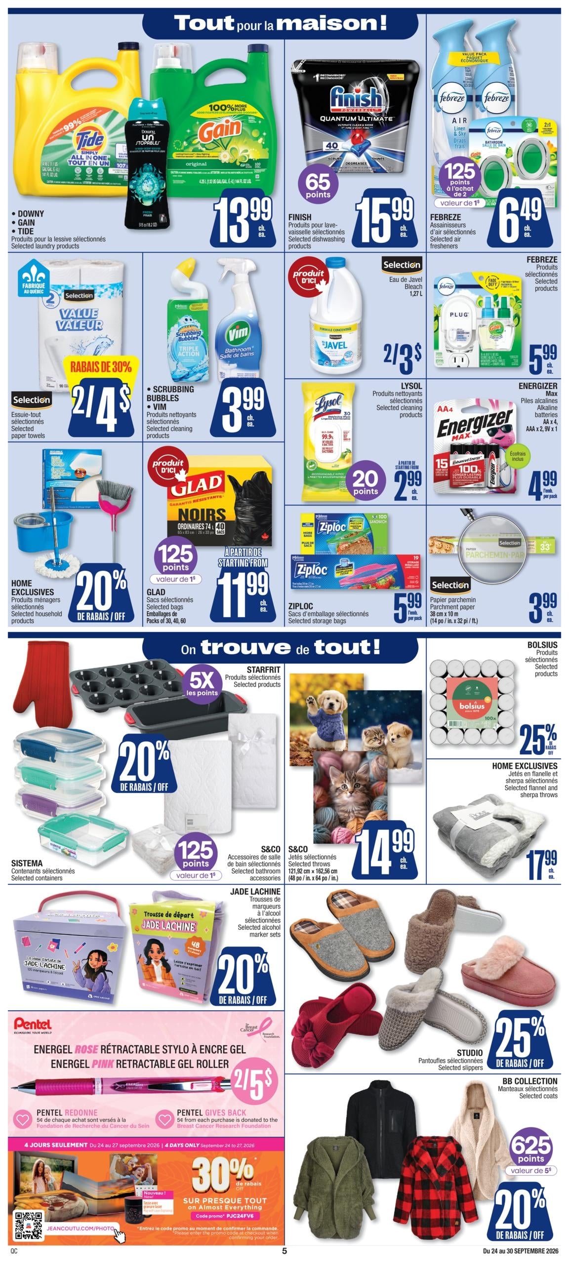 Circulaire Jean Coutu — page 10, du 24 au 30 septembre 2026