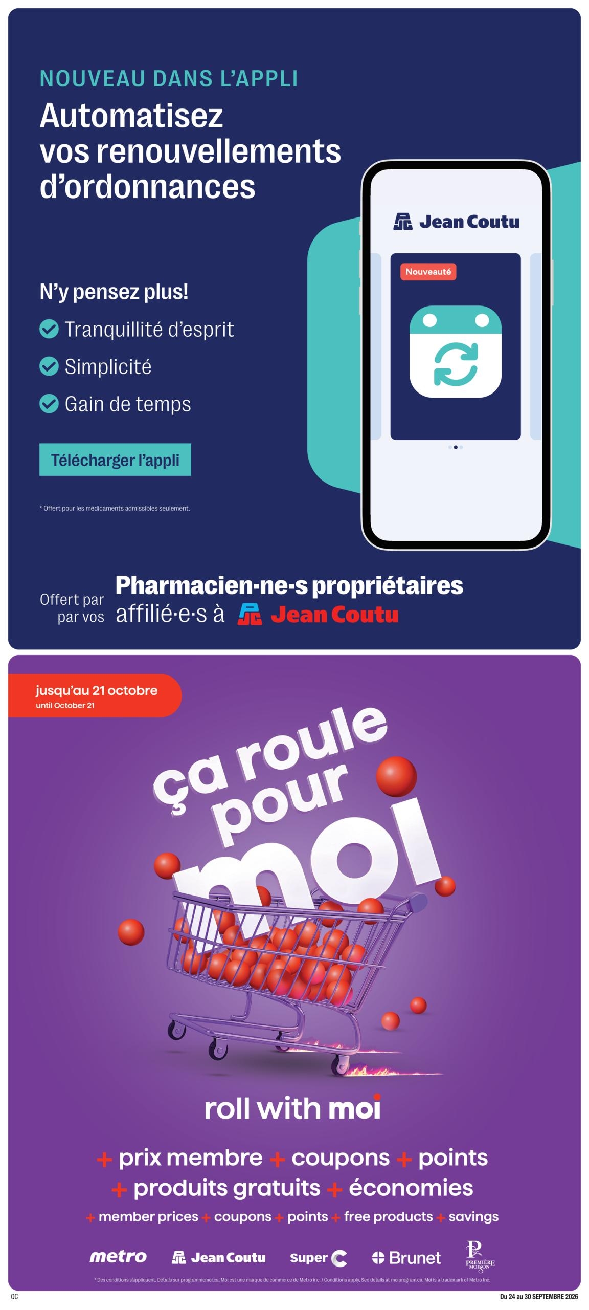Circulaire Jean Coutu — page 13, du 24 au 30 septembre 2026