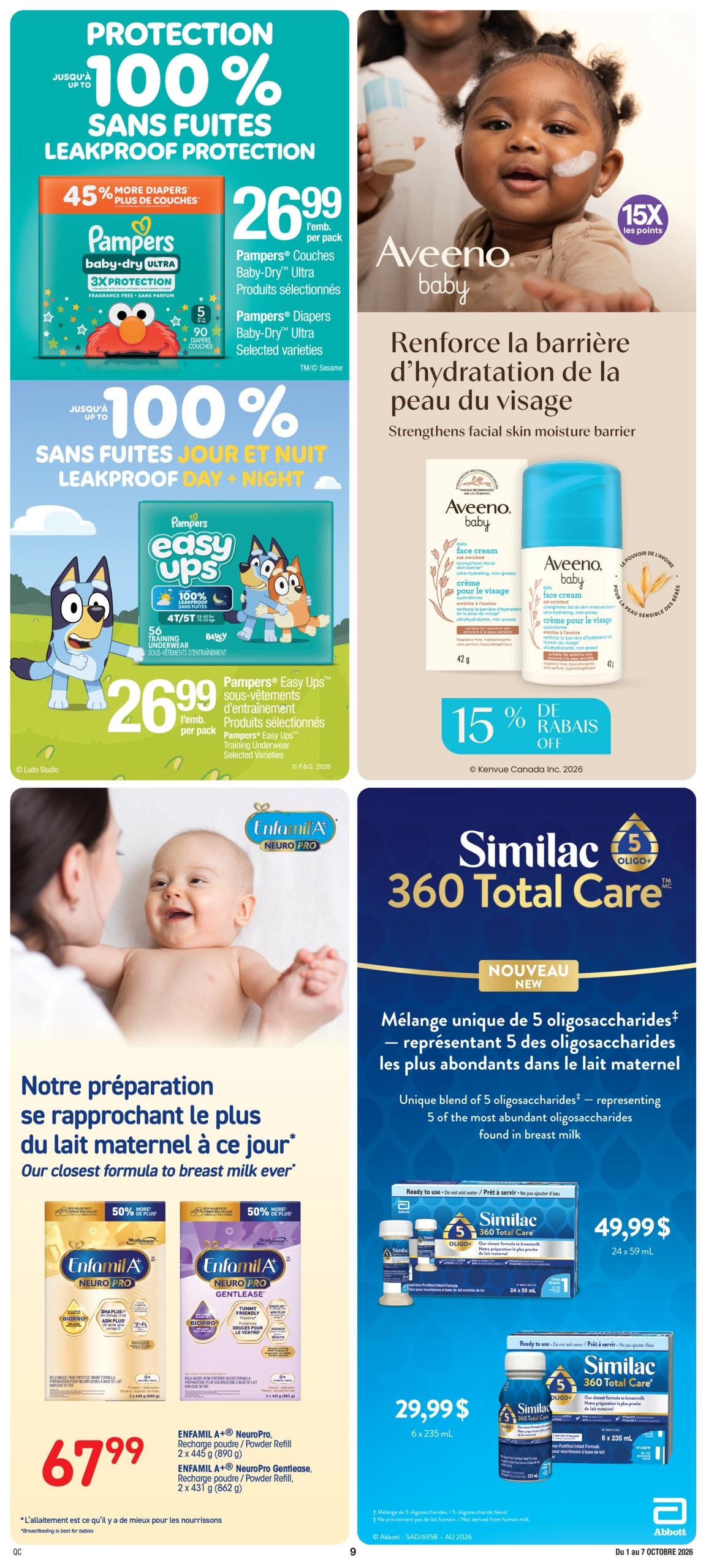 Circulaire Jean Coutu — page 9, du 1 au 7 octobre 2026