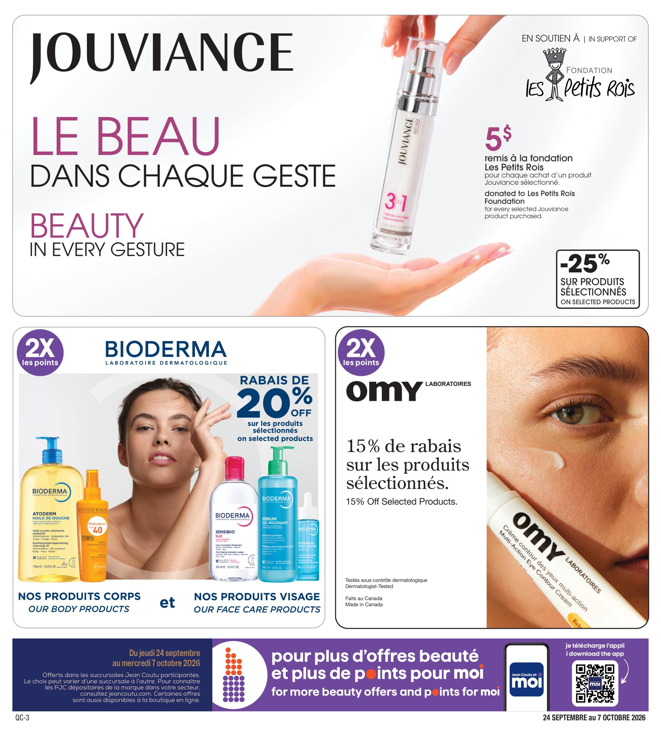 Circulaire Jean Coutu Beauté — page 6, du 24 septembre au 7 octobre 2026
