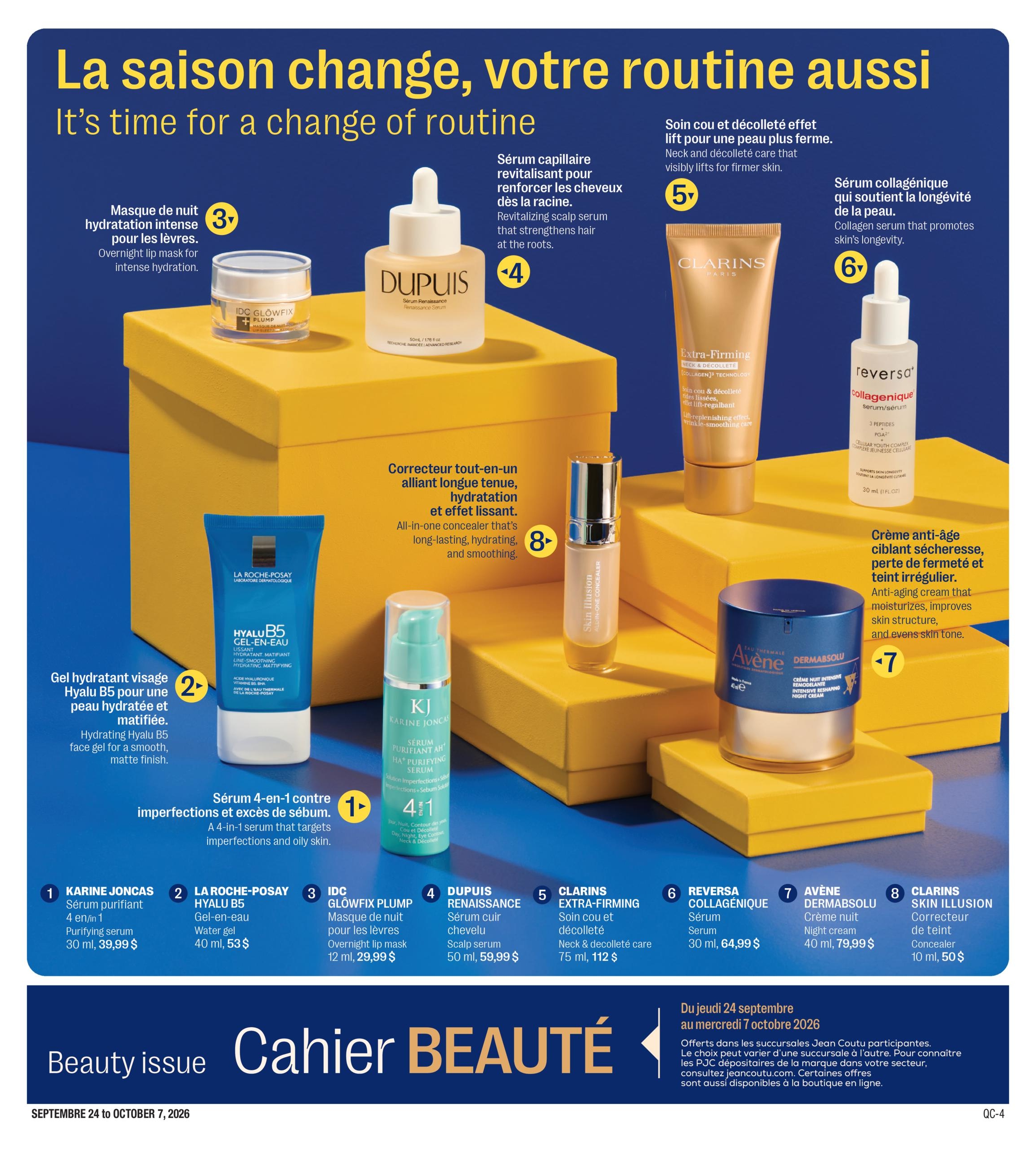 Circulaire Jean Coutu Beauté — page 8, du 24 septembre au 7 octobre 2026