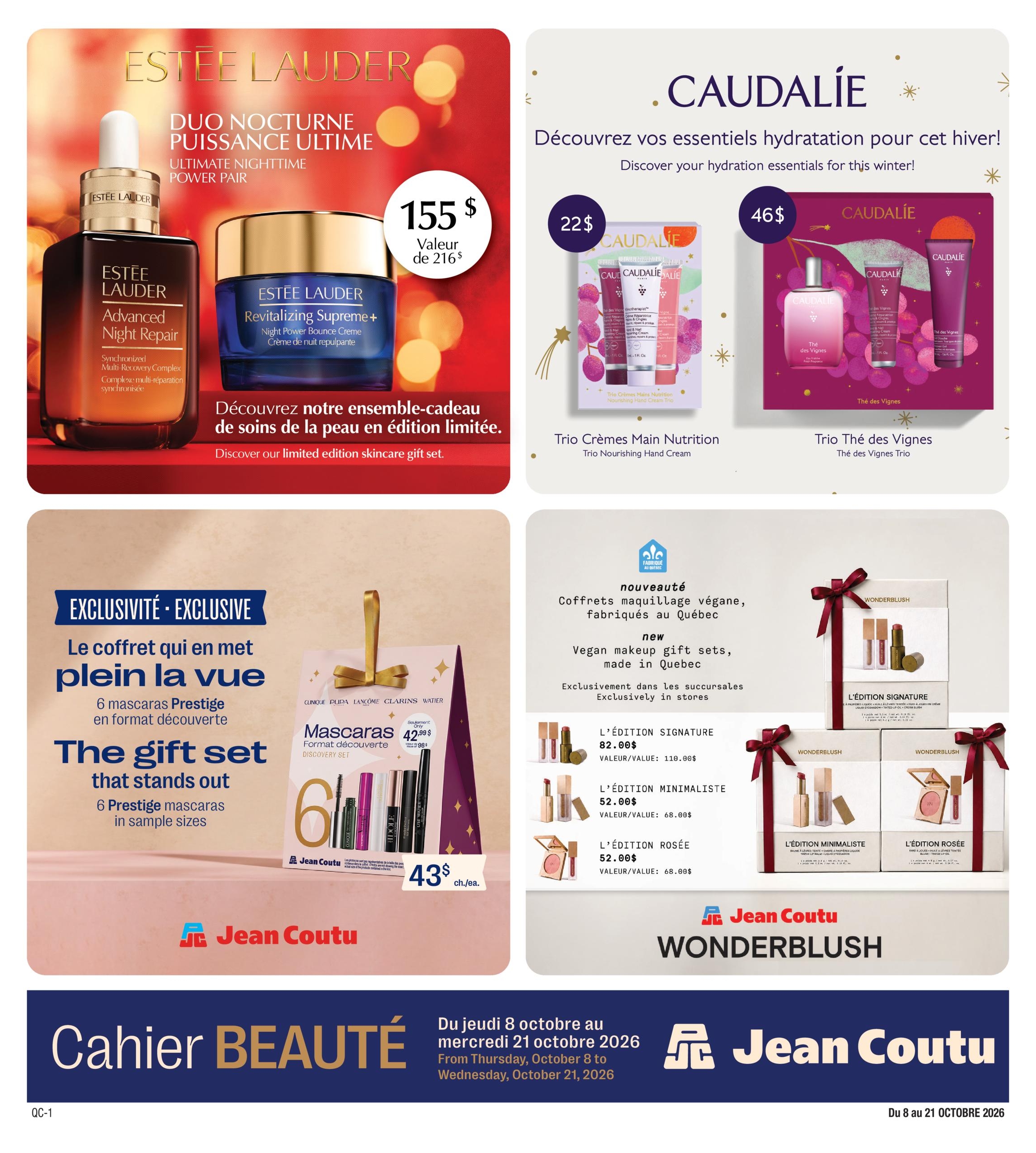 Circulaire Jean Coutu Collection Prestige — page 2, du 8 au 21 octobre 2026