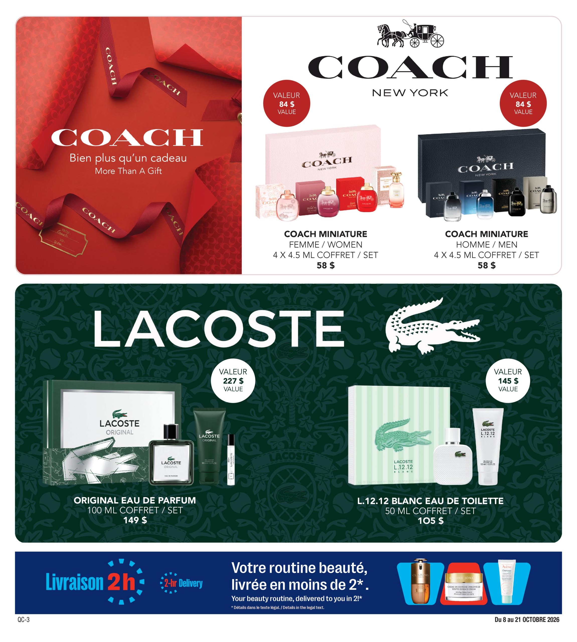 Circulaire Jean Coutu Collection Prestige — page 6, du 8 au 21 octobre 2026