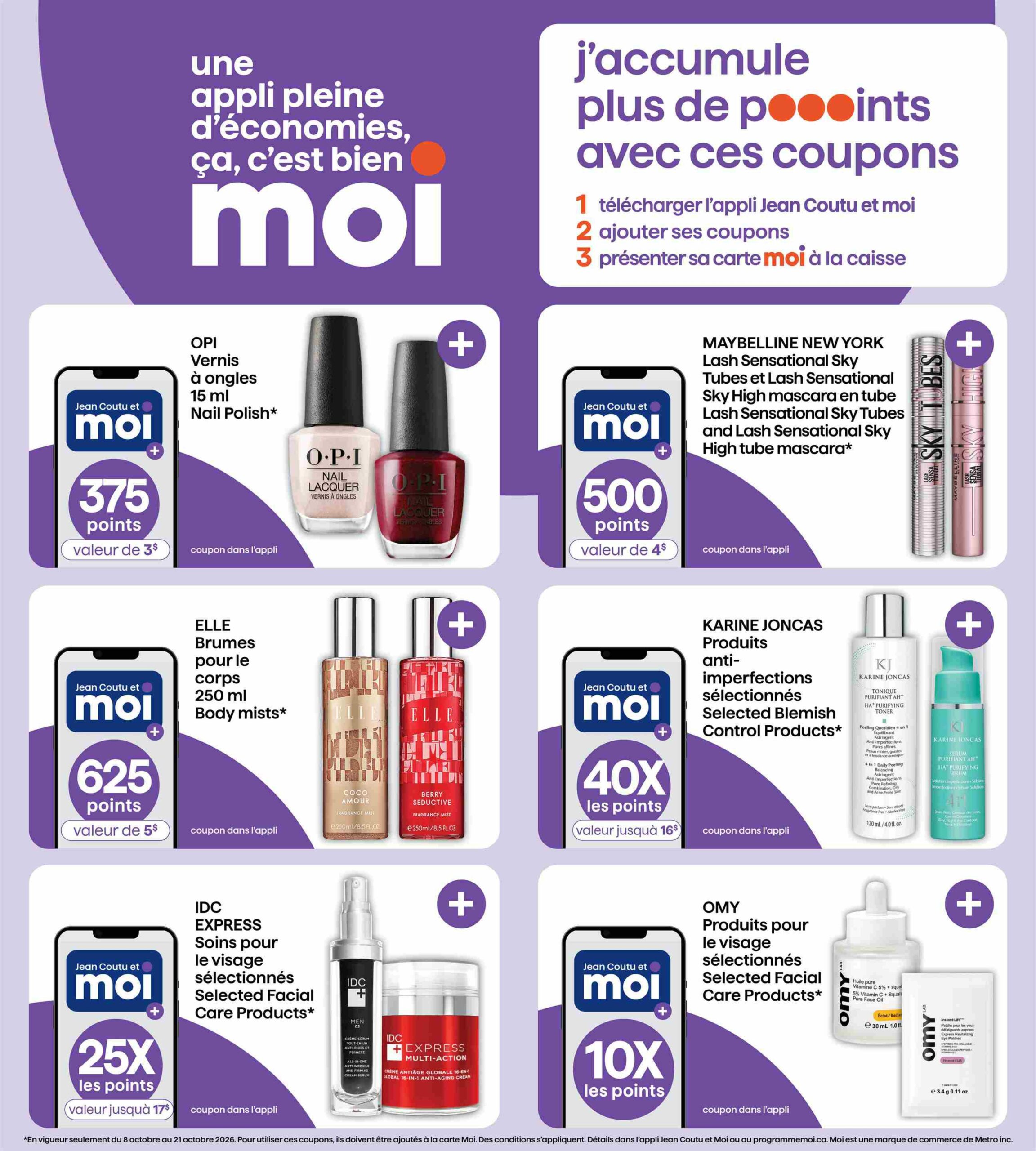 Circulaire Jean Coutu Moi — page 4, du 8 au 21 octobre 2026