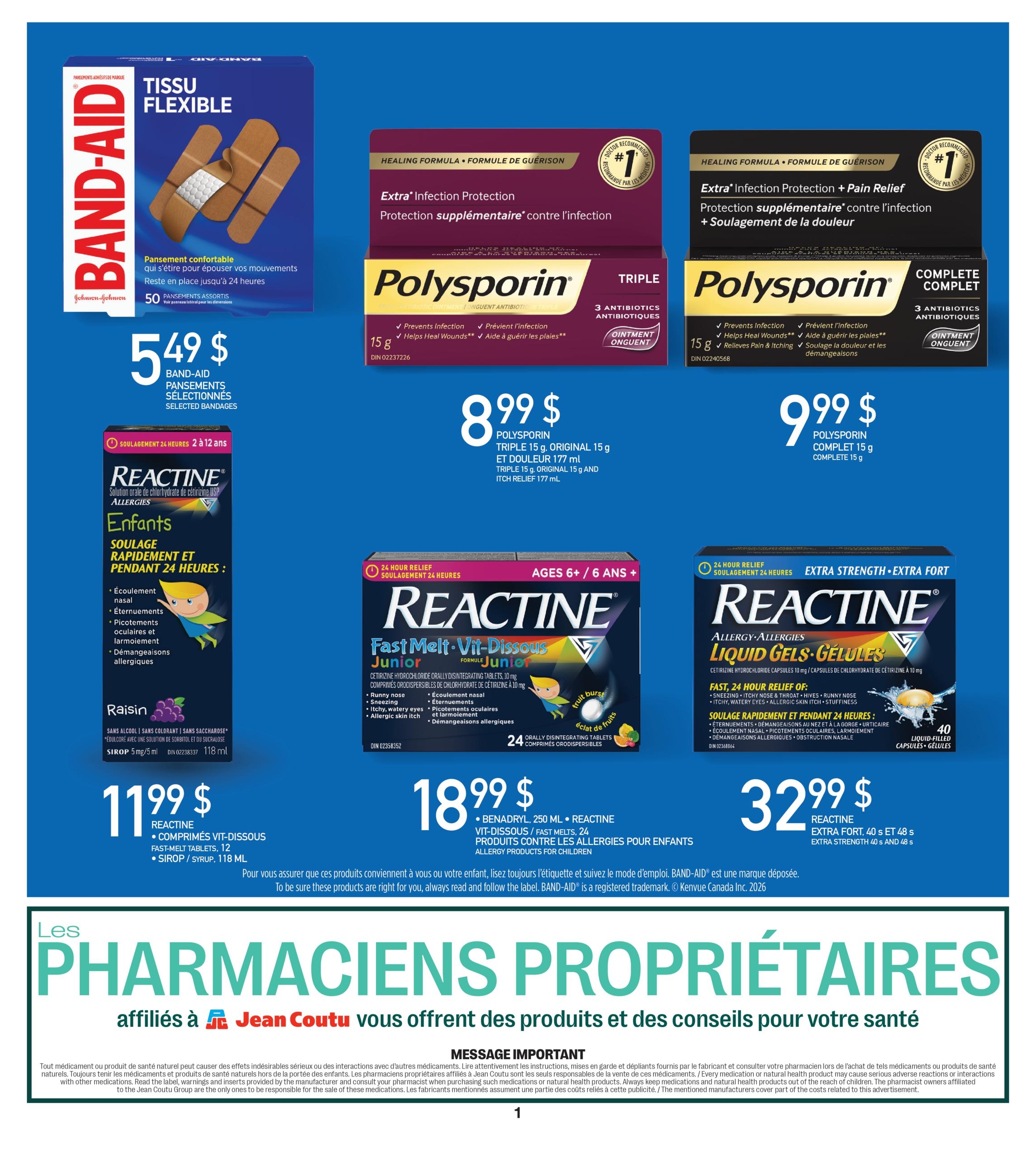 Circulaire Jean Coutu Pharmacie Proprietaires — page 2, du 8 au 14 octobre 2026