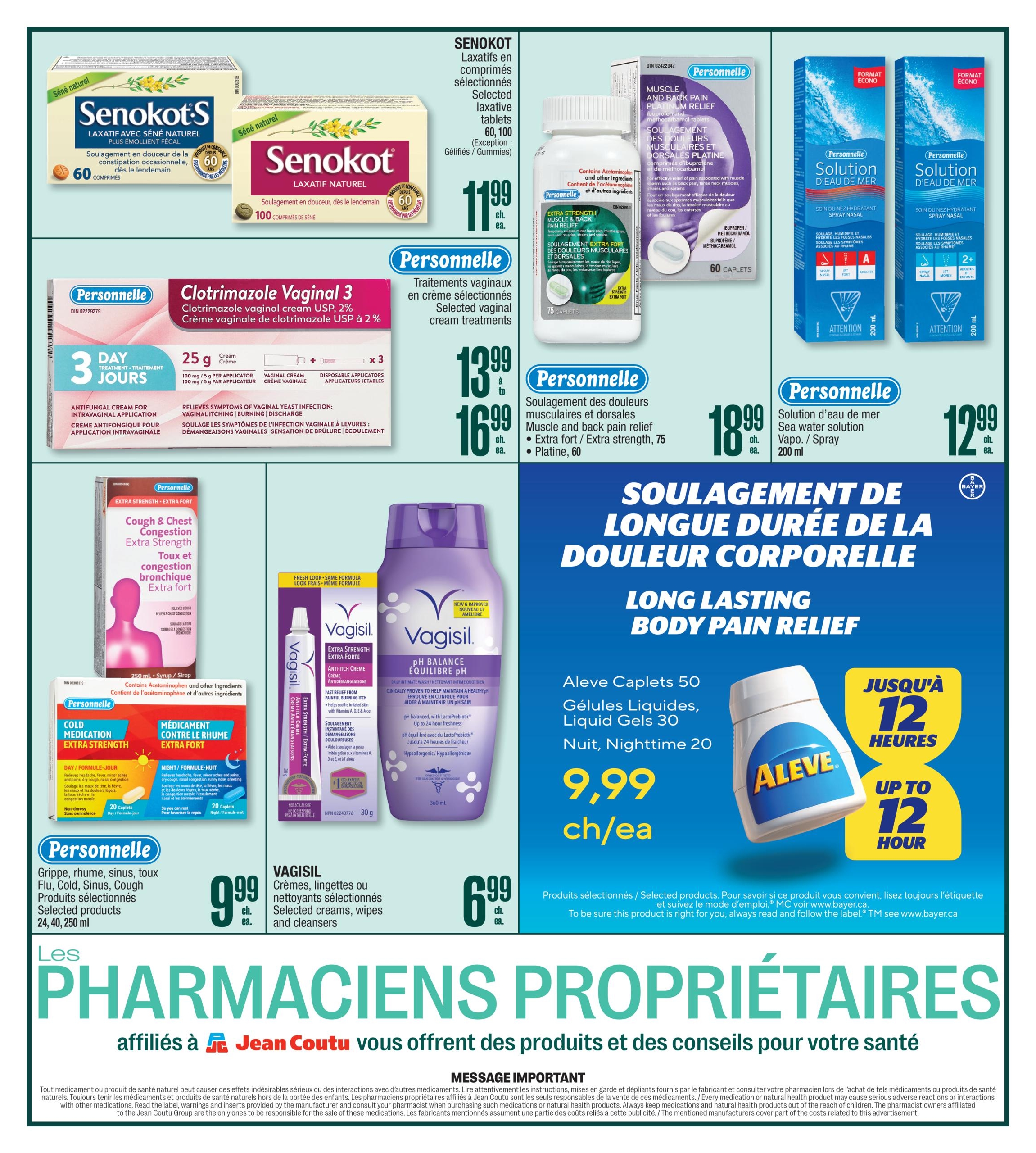 Circulaire Jean Coutu Pharmacie Proprietaires — page 3, du 8 au 14 octobre 2026