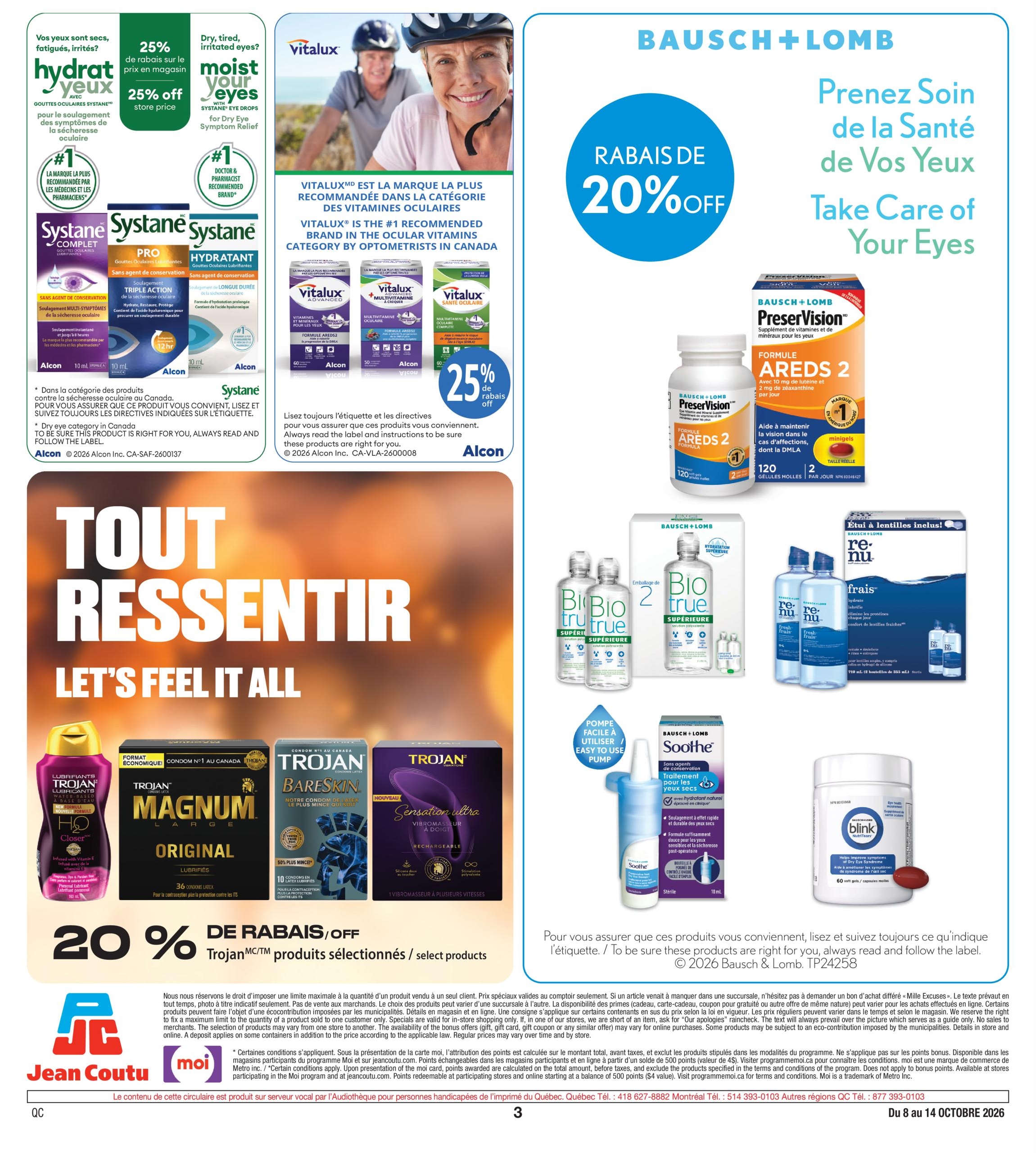 Circulaire Jean Coutu Pharmacie Proprietaires — page 6, du 8 au 14 octobre 2026