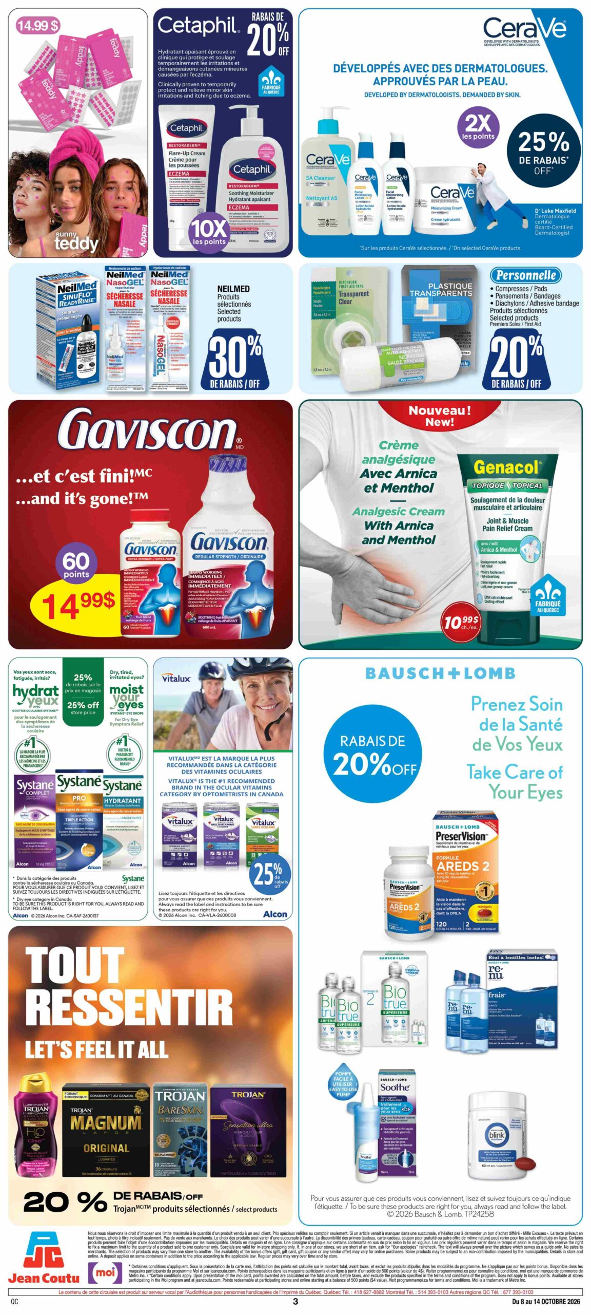 Circulaire Jean Coutu Pharmaciens Proprietaires — page 3, du 8 au 14 octobre 2026
