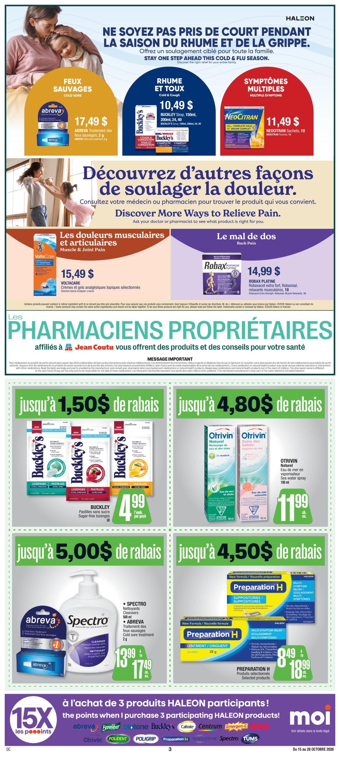 Circulaire Jean Coutu Plus D Economies — page 3, du 15 au 28 octobre 2026