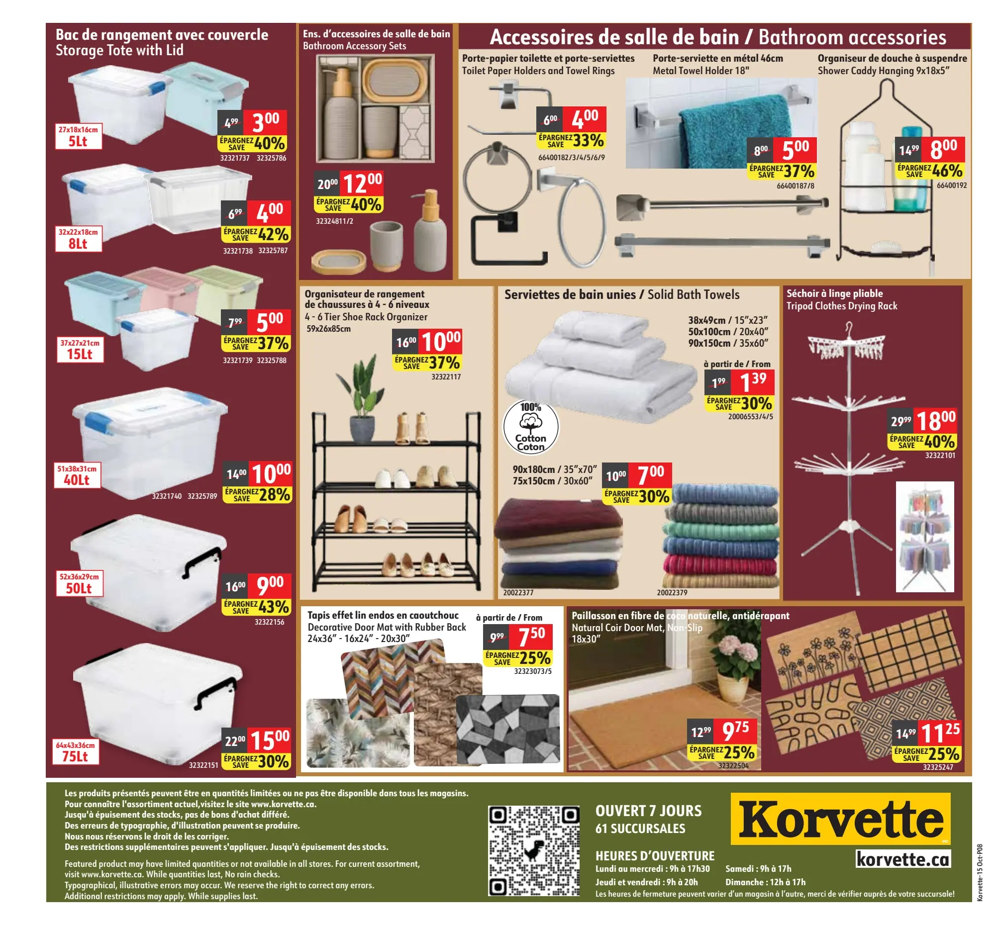 Circulaire Korvette — page 8, du 15 au 28 octobre 2026