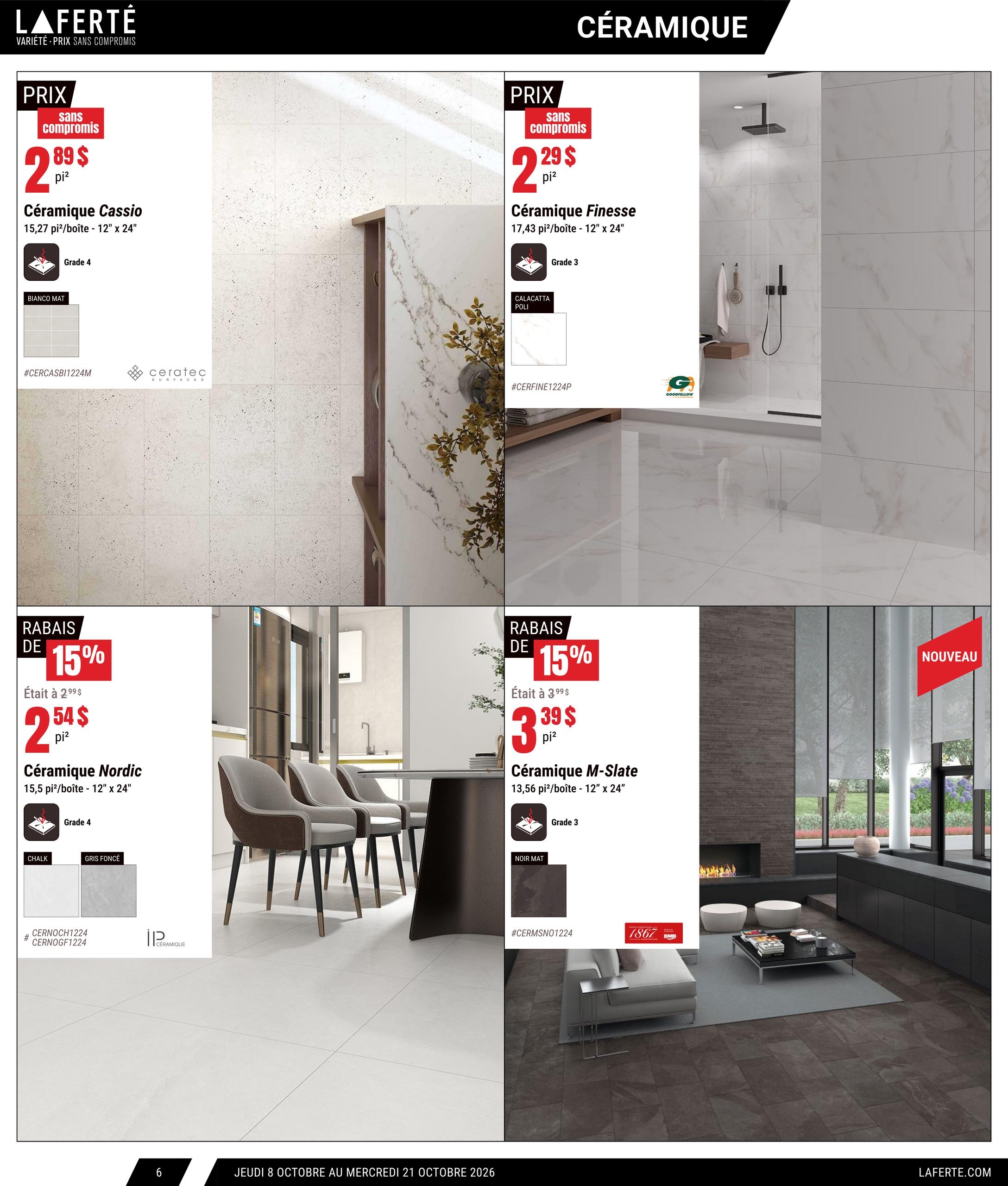 Circulaire Laferté Catalogue Couvre Planchers — page 6, du 8 au 21 octobre 2026