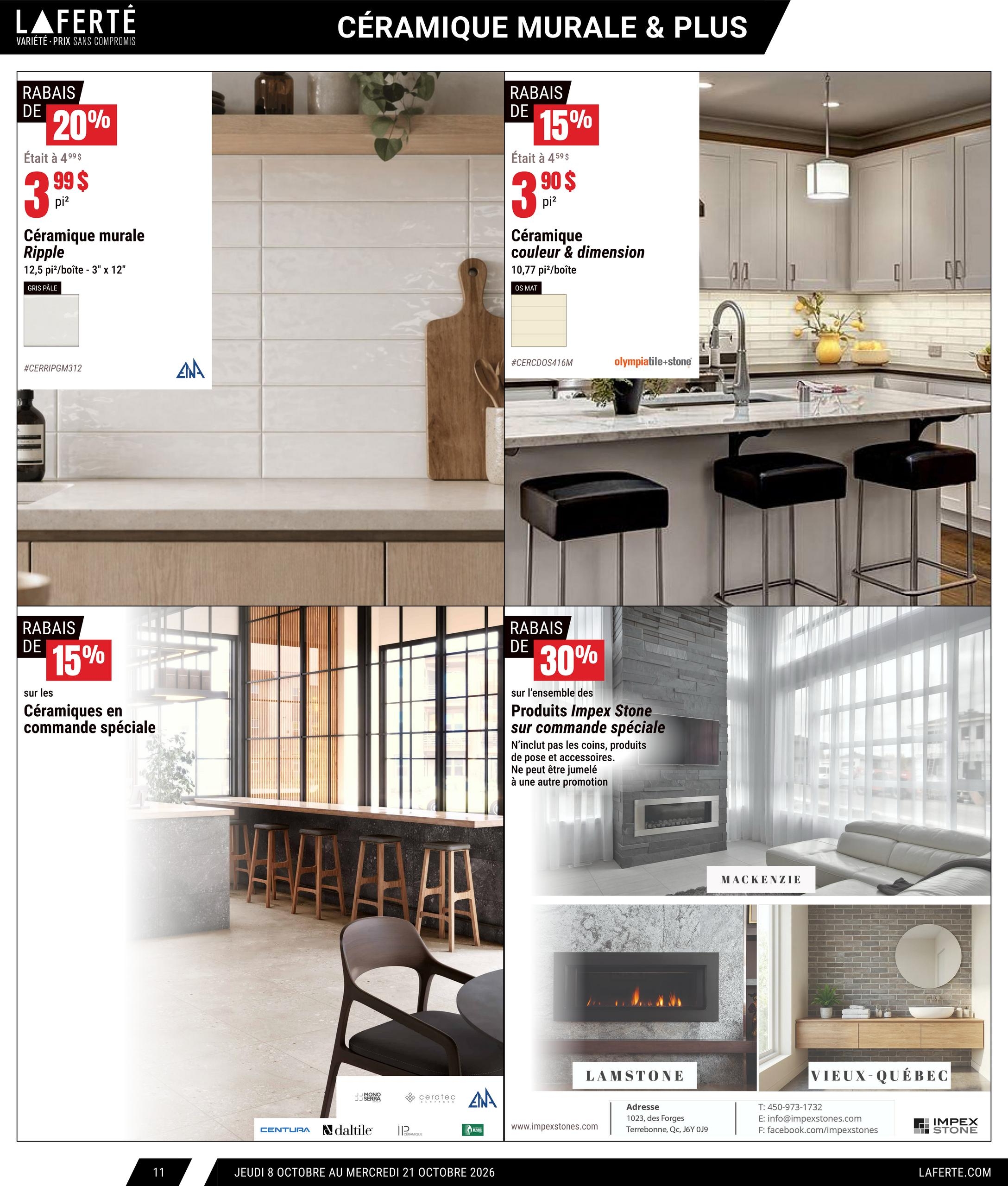 Circulaire Laferté Catalogue Couvre Planchers — page 11, du 8 au 21 octobre 2026