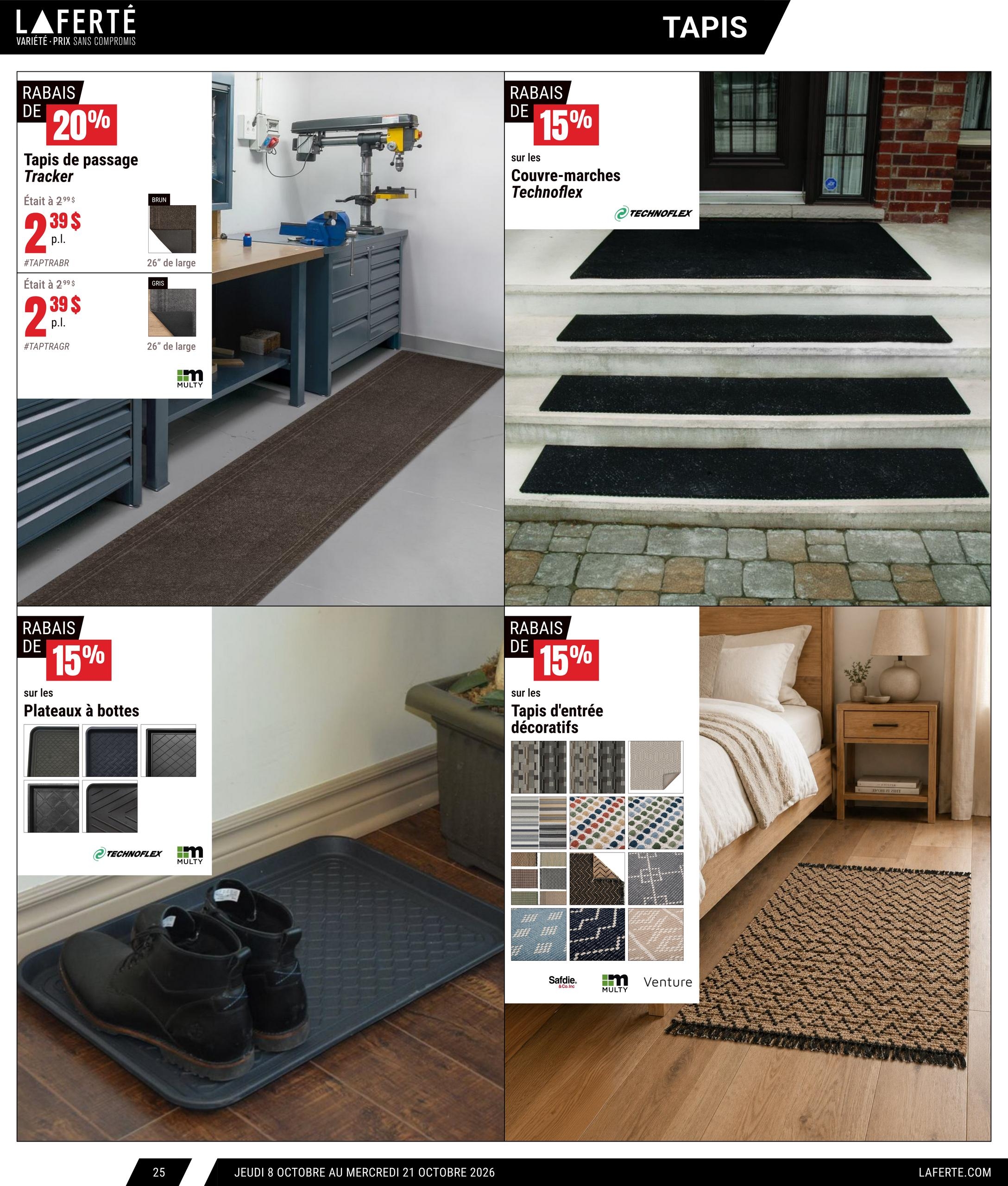 Circulaire Laferté Catalogue Couvre Planchers — page 25, du 8 au 21 octobre 2026