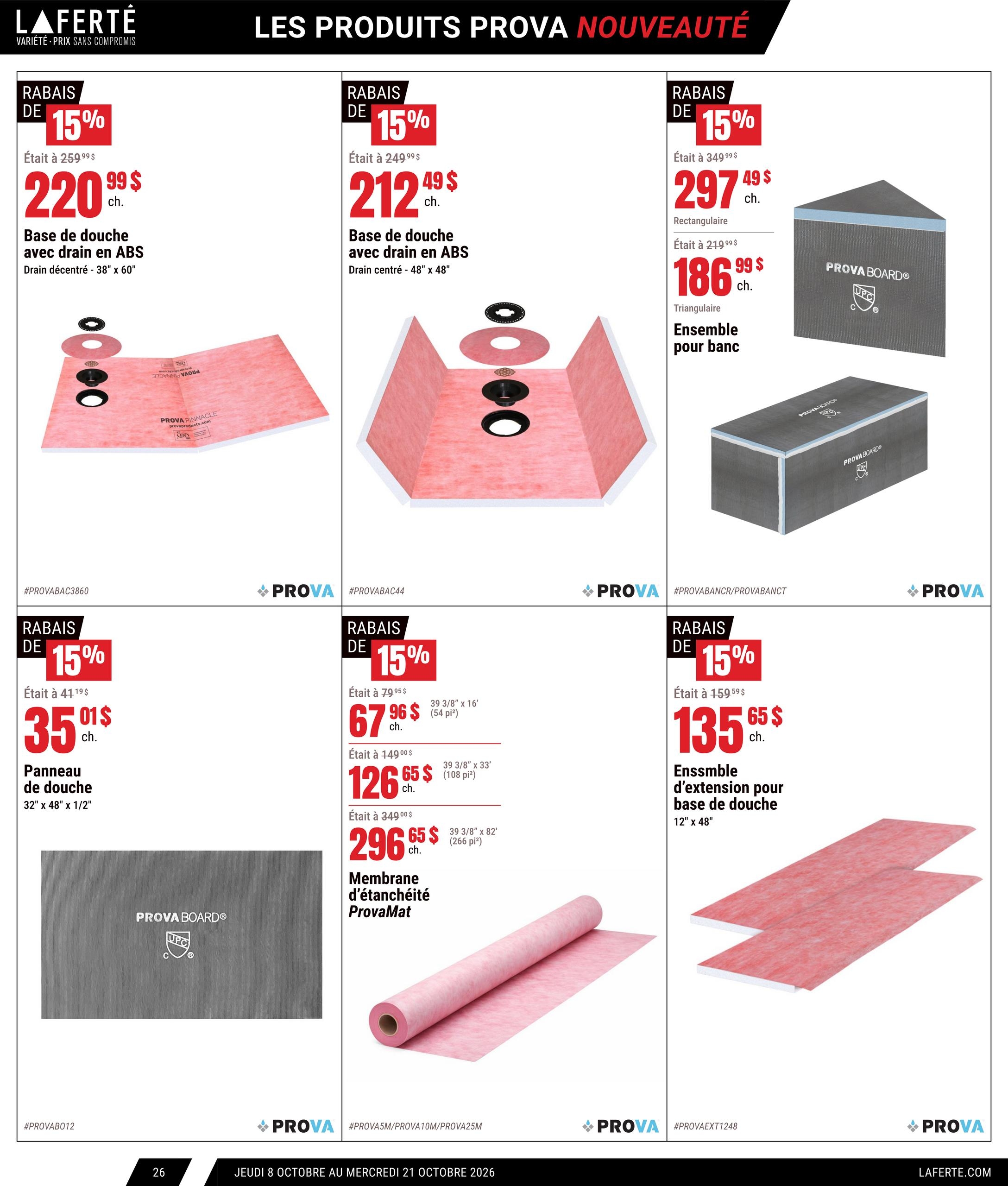 Circulaire Laferté Catalogue Couvre Planchers — page 26, du 8 au 21 octobre 2026