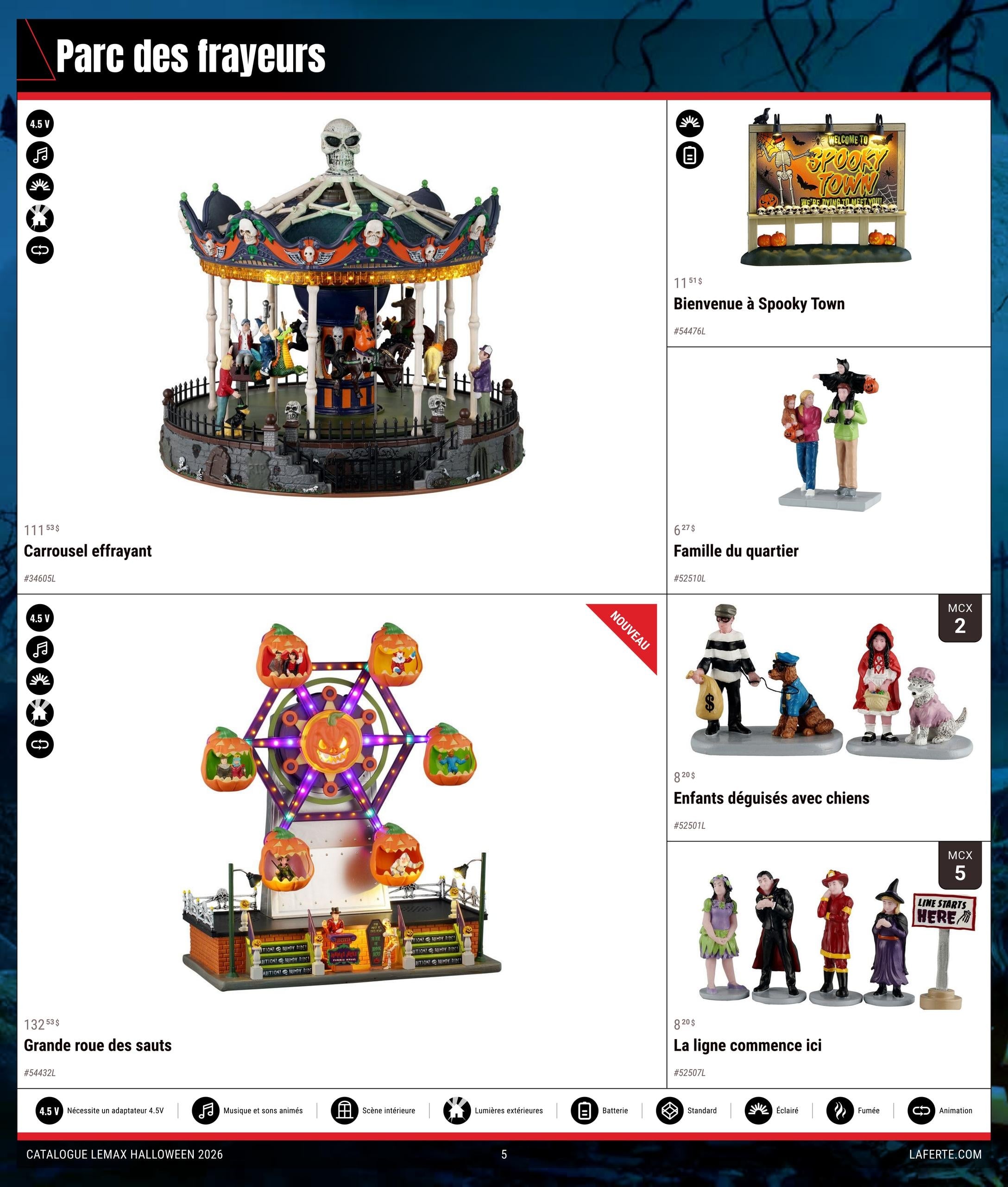 Circulaire Laferté Lemax Halloween — page 5, du 20 août au 21 octobre 2026