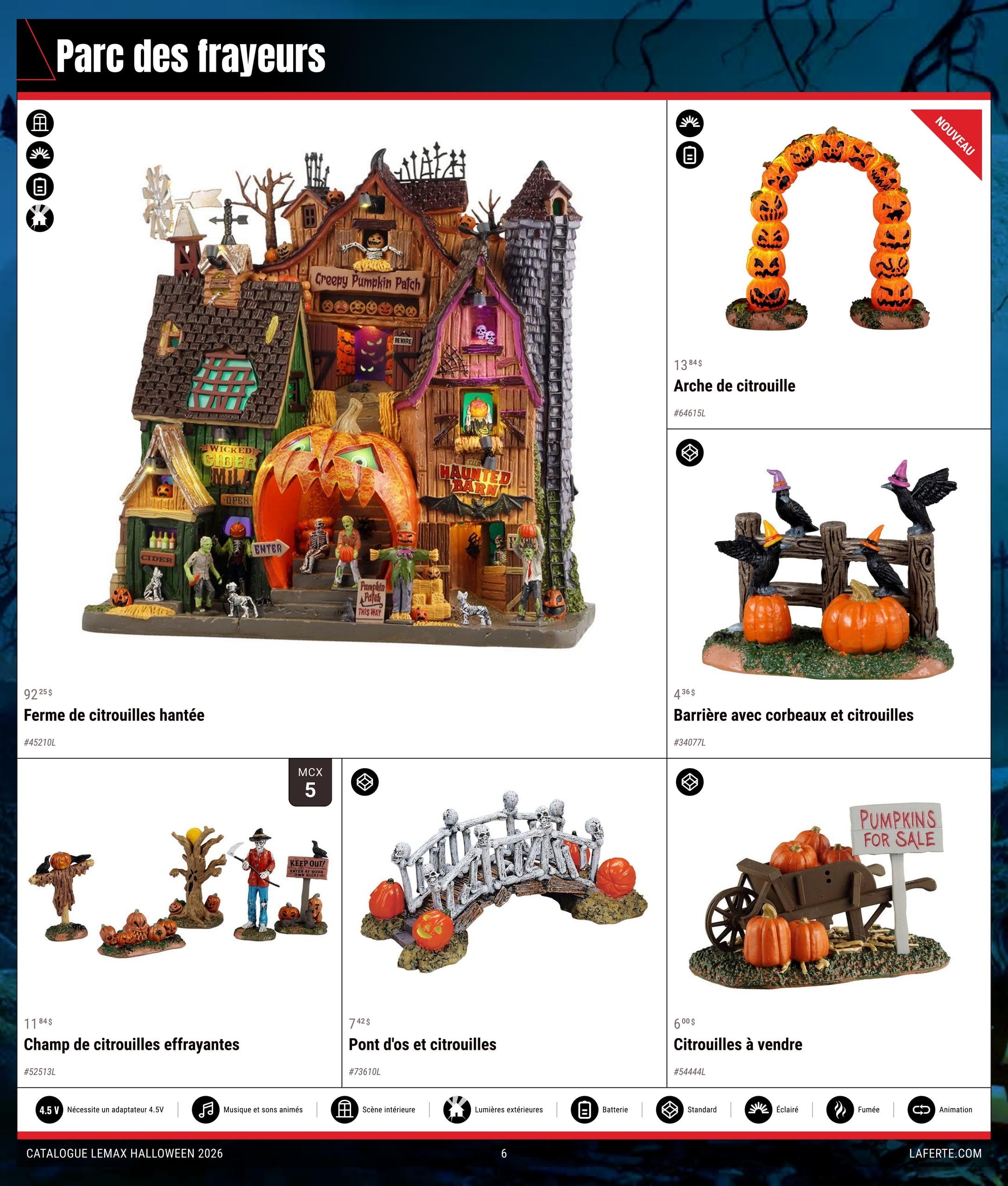 Circulaire Laferté Lemax Halloween — page 6, du 20 août au 21 octobre 2026