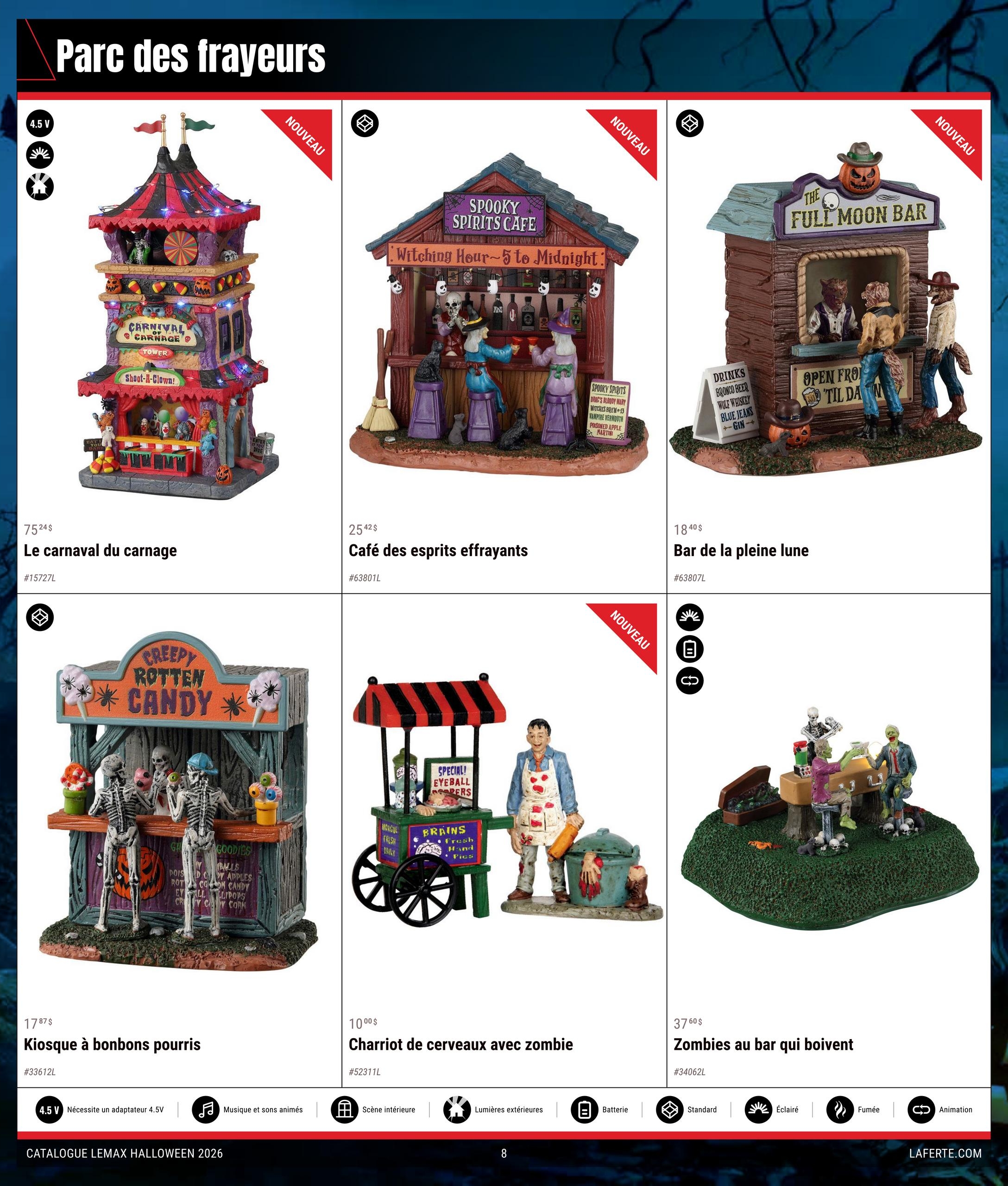Circulaire Laferté Lemax Halloween — page 8, du 20 août au 21 octobre 2026