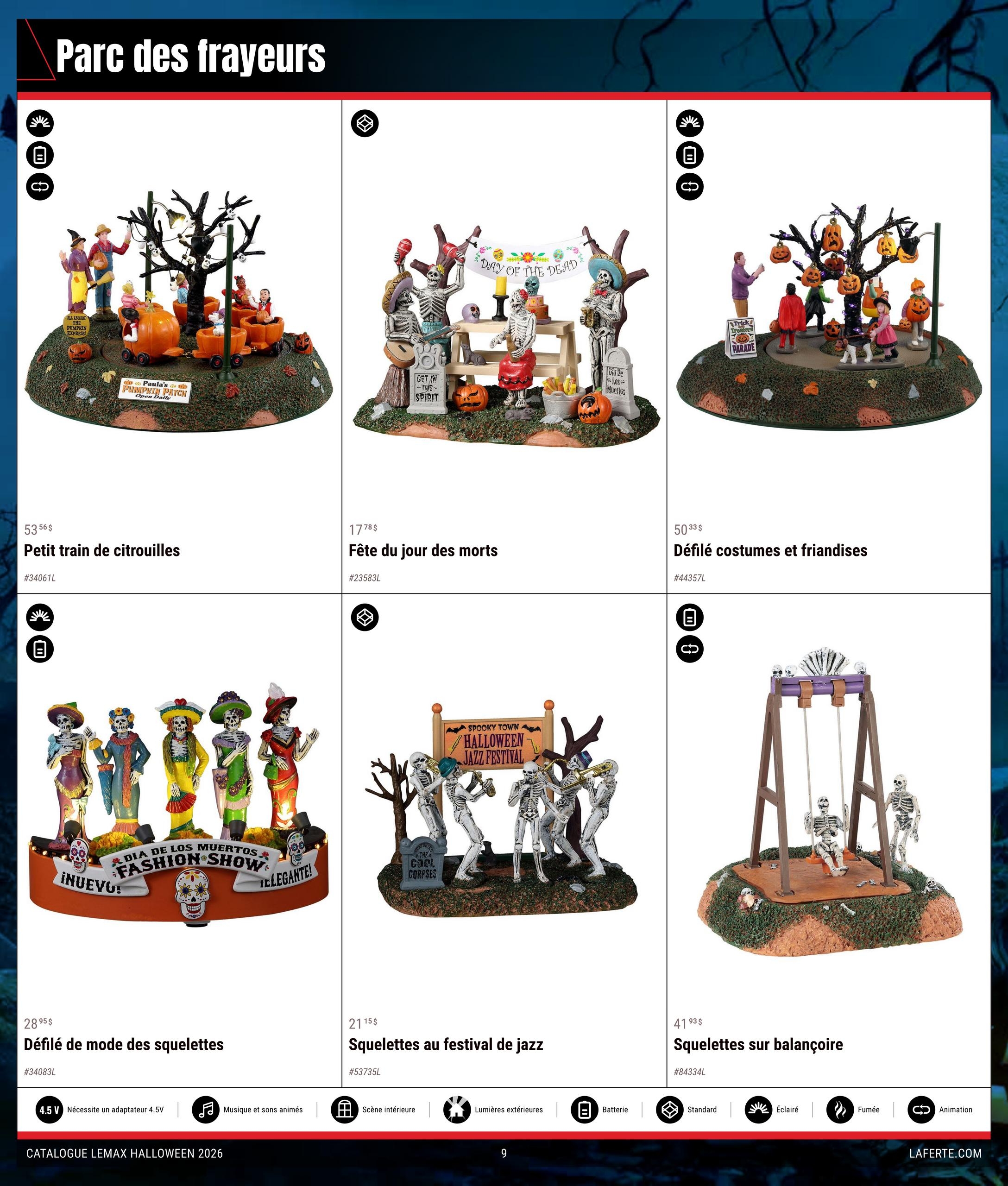 Circulaire Laferté Lemax Halloween — page 9, du 20 août au 21 octobre 2026