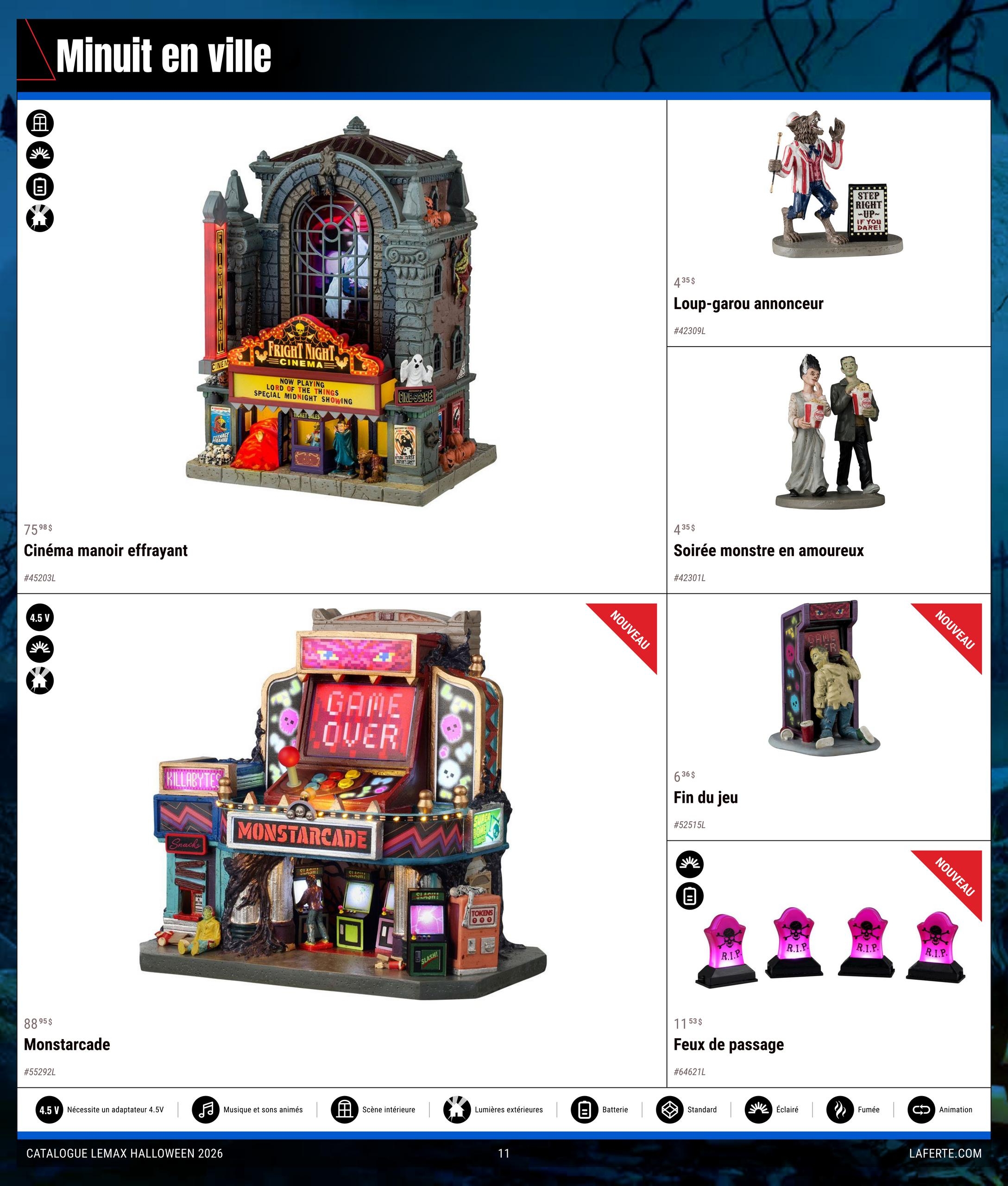 Circulaire Laferté Lemax Halloween — page 11, du 20 août au 21 octobre 2026