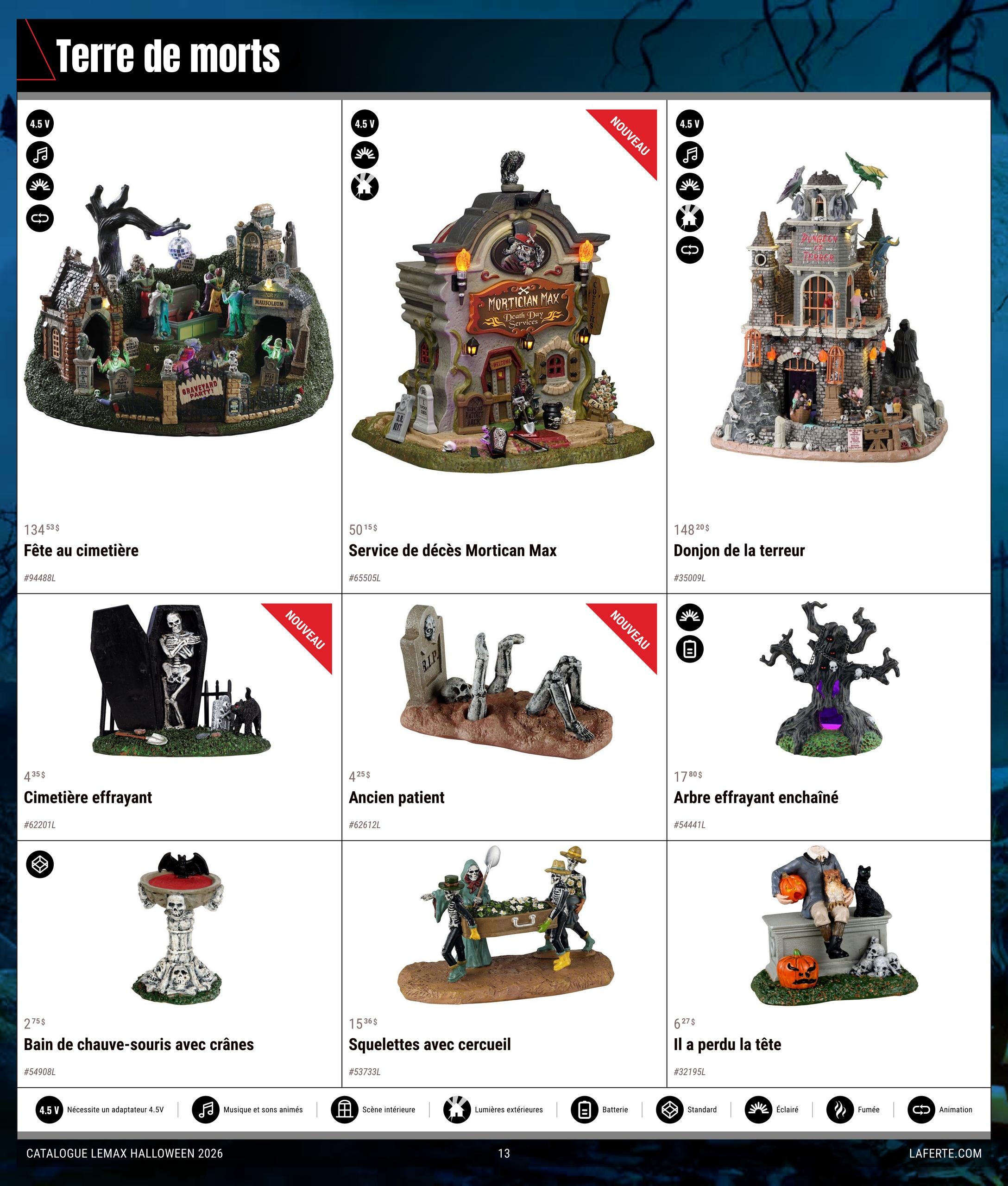 Circulaire Laferté Lemax Halloween — page 13, du 20 août au 21 octobre 2026