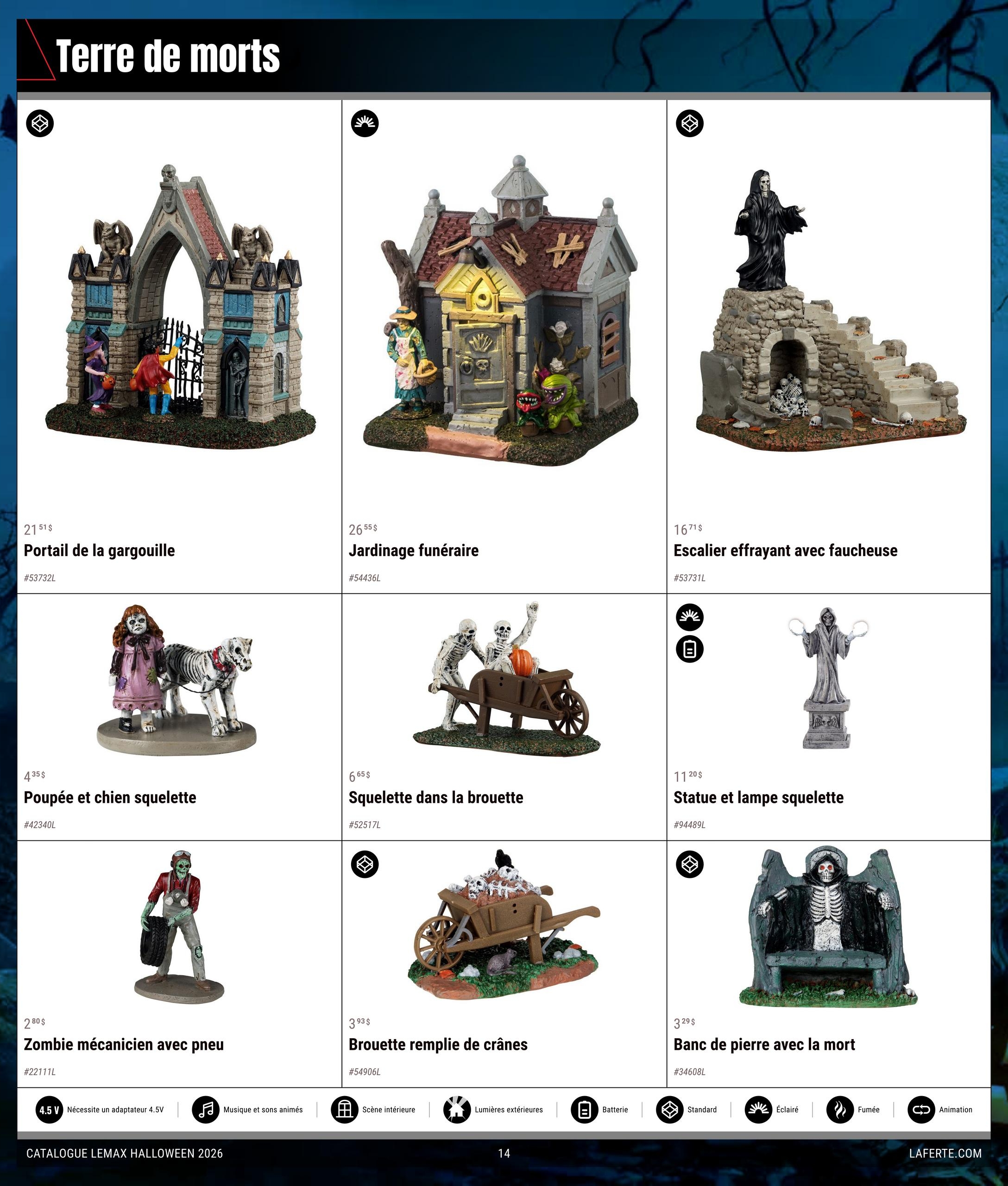 Circulaire Laferté Lemax Halloween — page 14, du 20 août au 21 octobre 2026