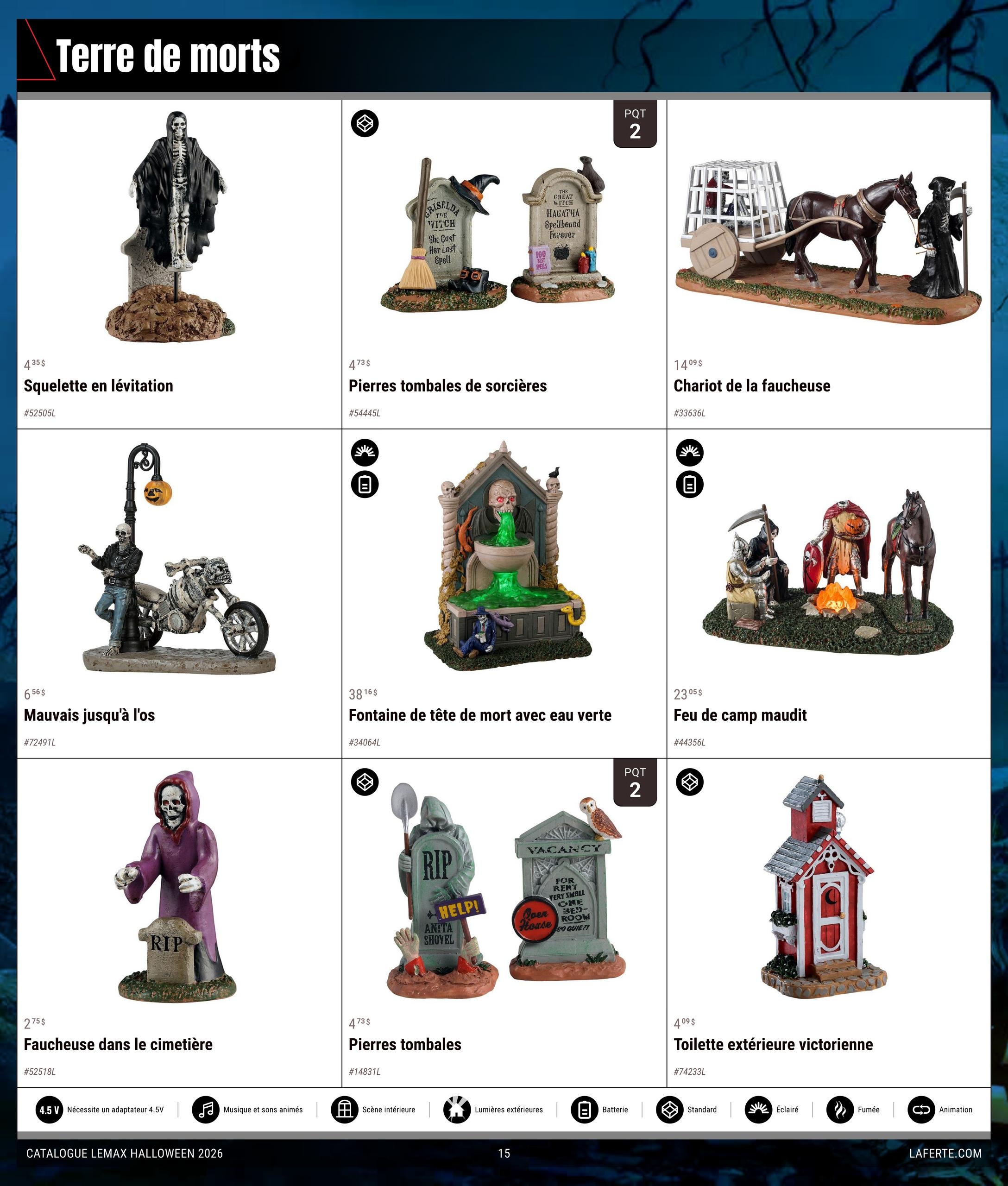 Circulaire Laferté Lemax Halloween — page 15, du 20 août au 21 octobre 2026