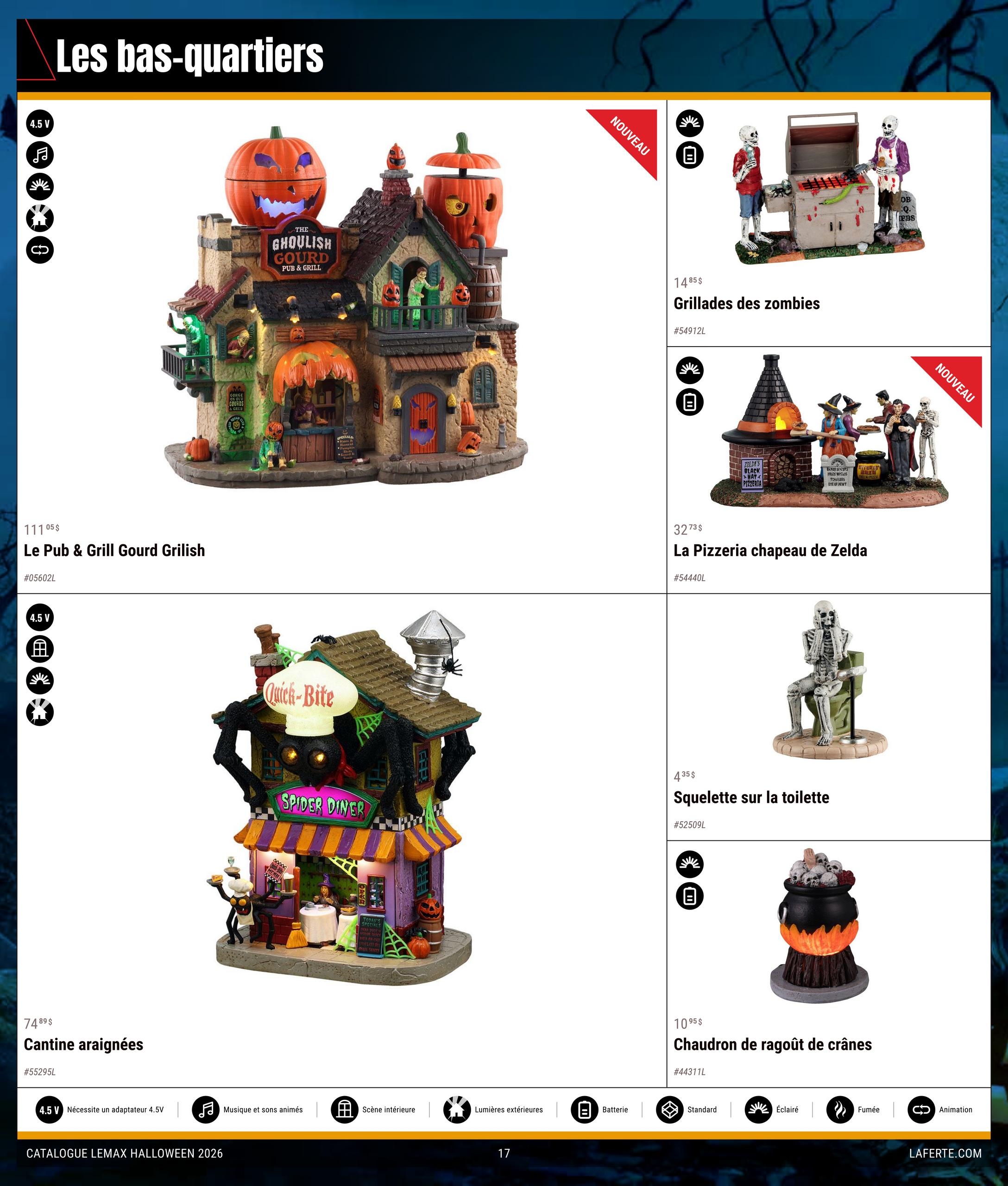 Circulaire Laferté Lemax Halloween — page 17, du 20 août au 21 octobre 2026