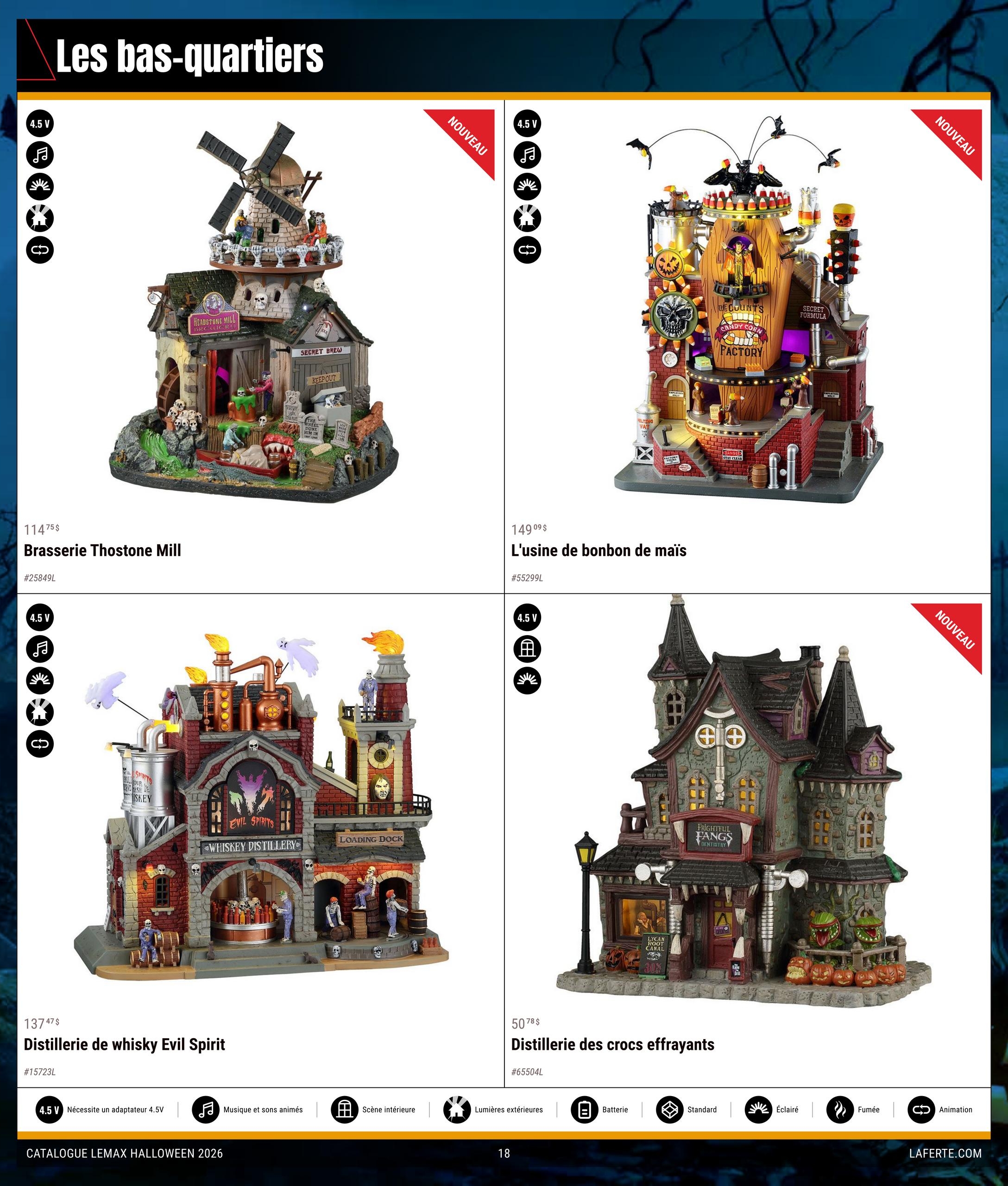 Circulaire Laferté Lemax Halloween — page 18, du 20 août au 21 octobre 2026
