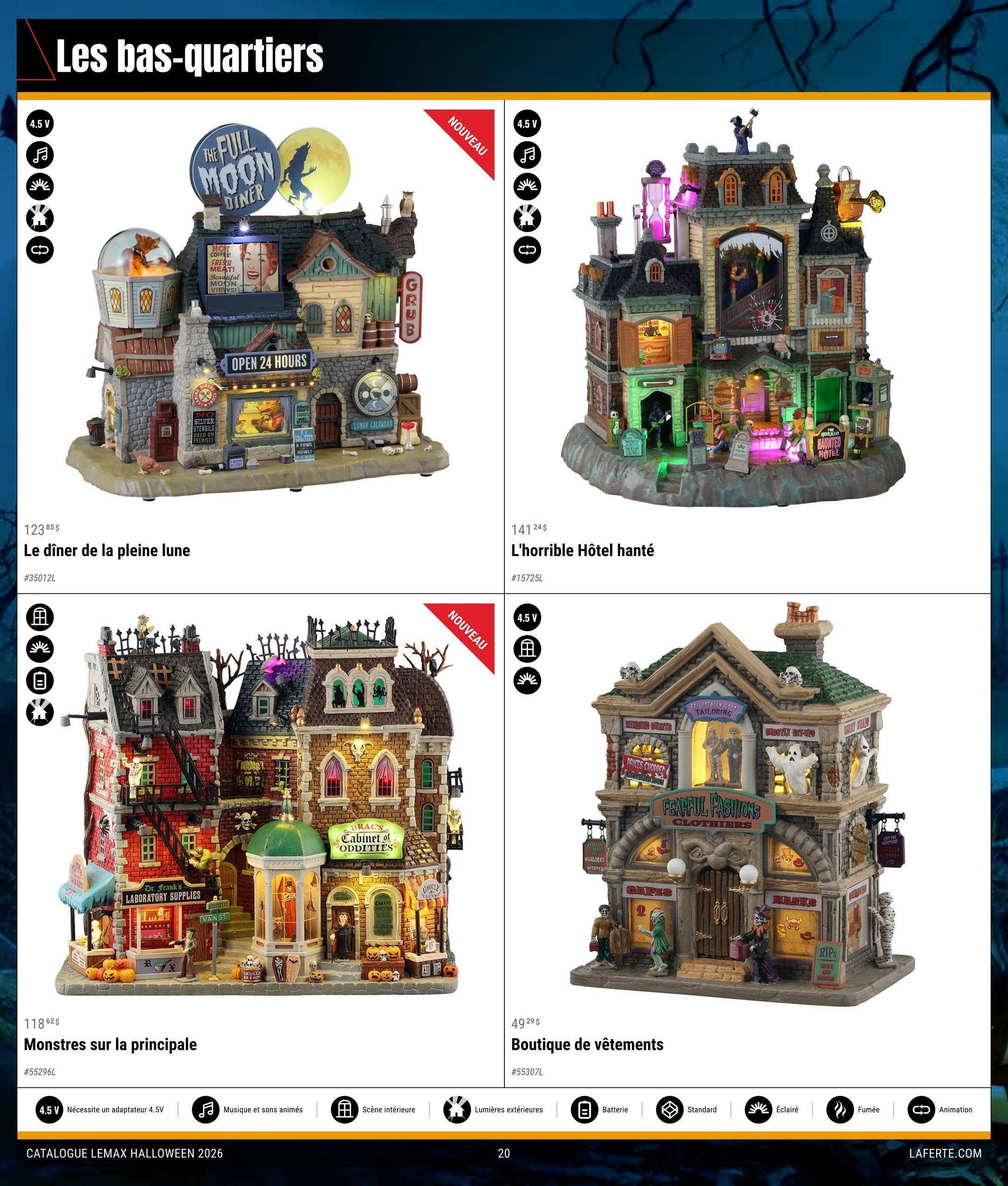 Circulaire Laferté Lemax Halloween — page 20, du 20 août au 21 octobre 2026