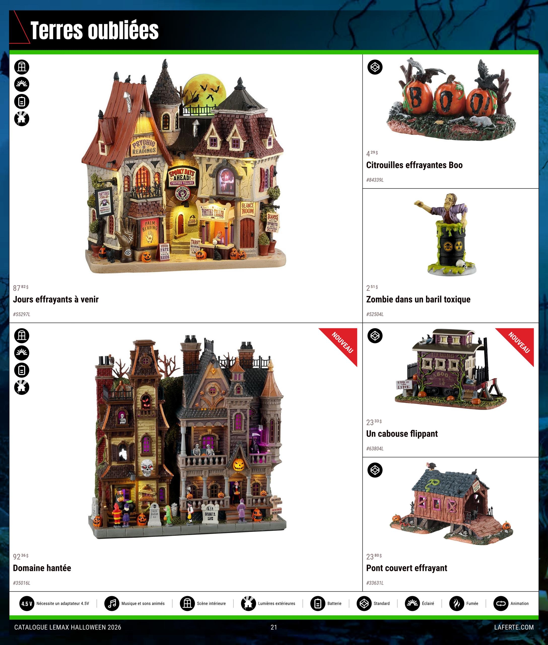 Circulaire Laferté Lemax Halloween — page 21, du 20 août au 21 octobre 2026
