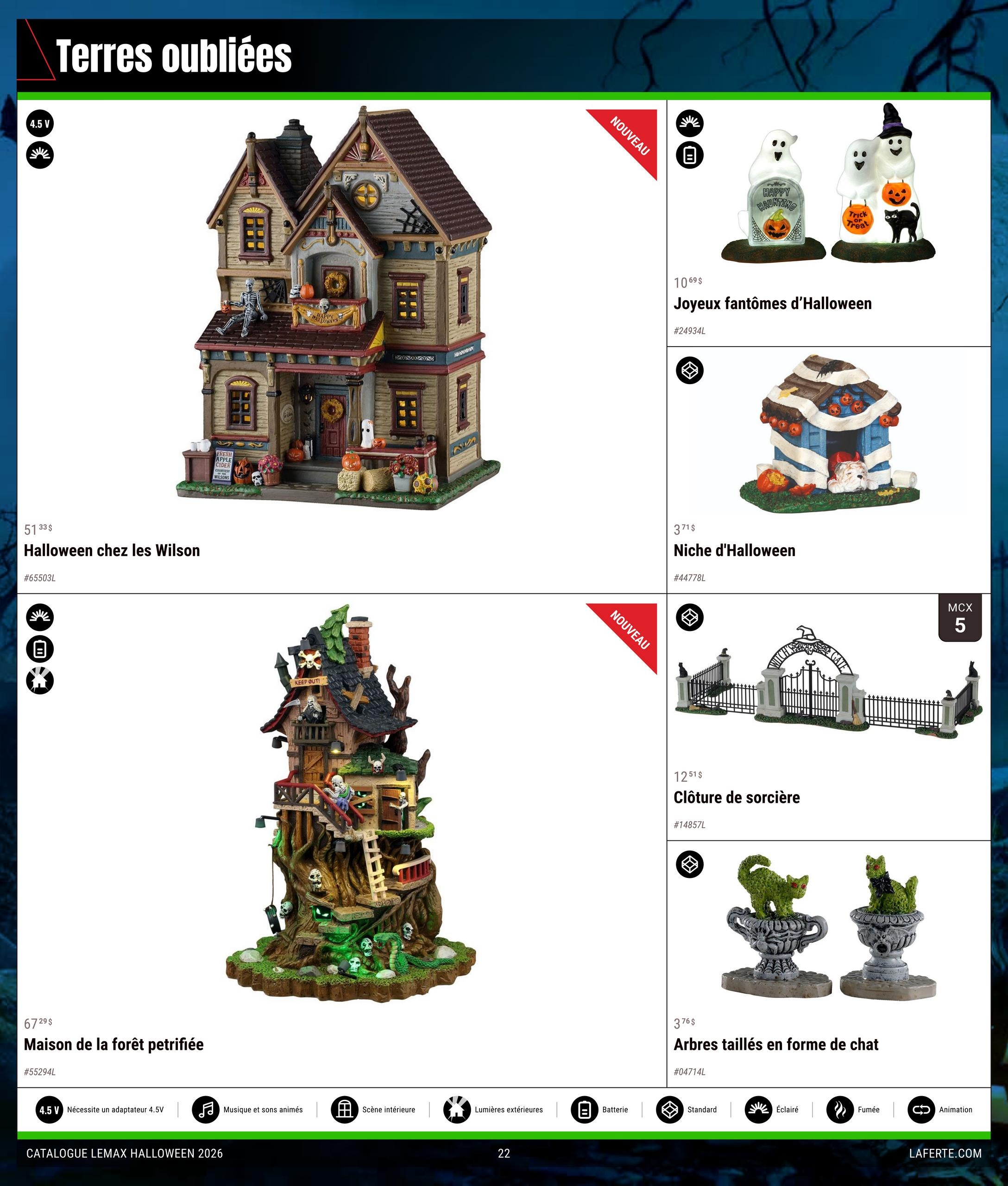 Circulaire Laferté Lemax Halloween — page 22, du 20 août au 21 octobre 2026