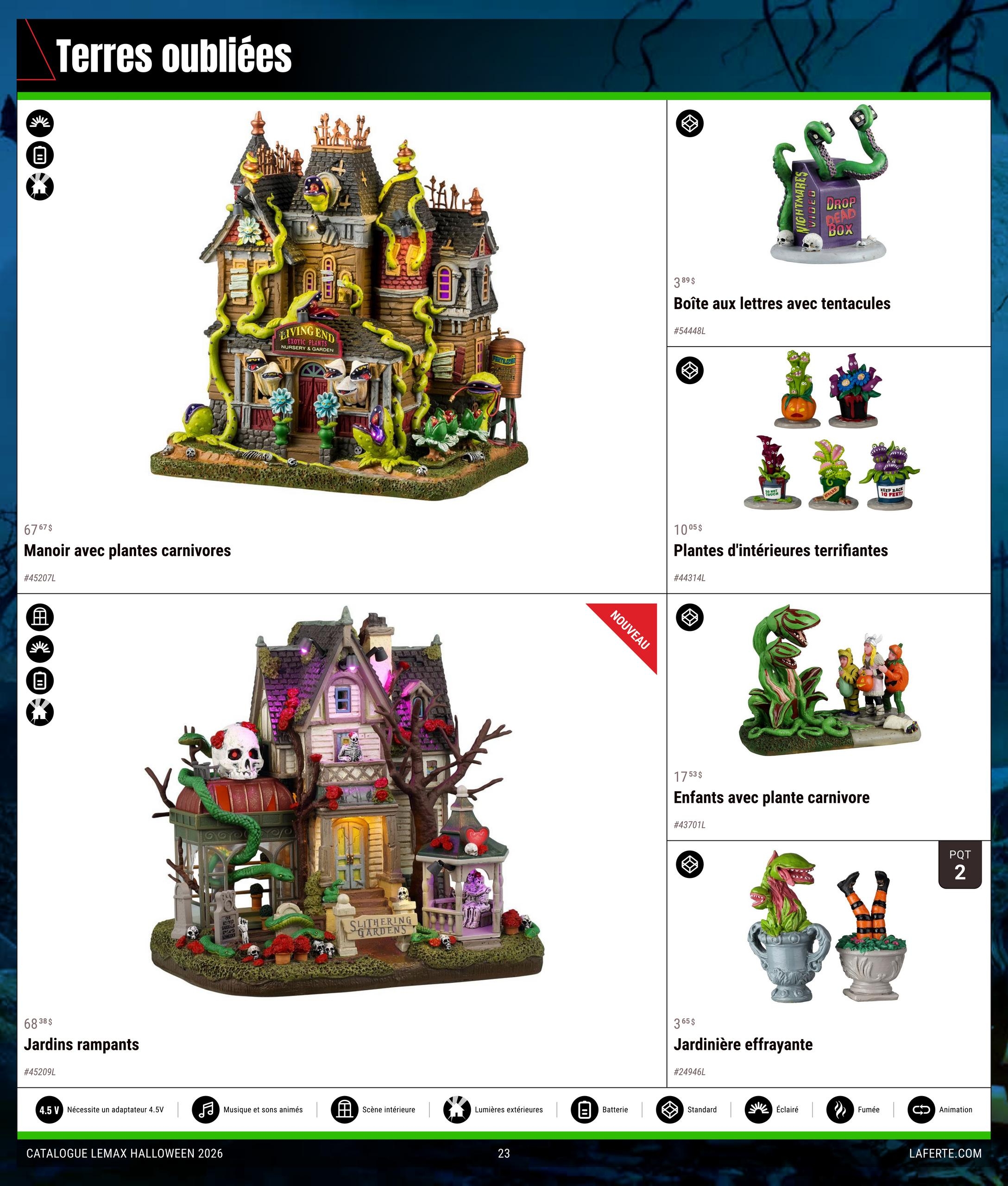 Circulaire Laferté Lemax Halloween — page 23, du 20 août au 21 octobre 2026
