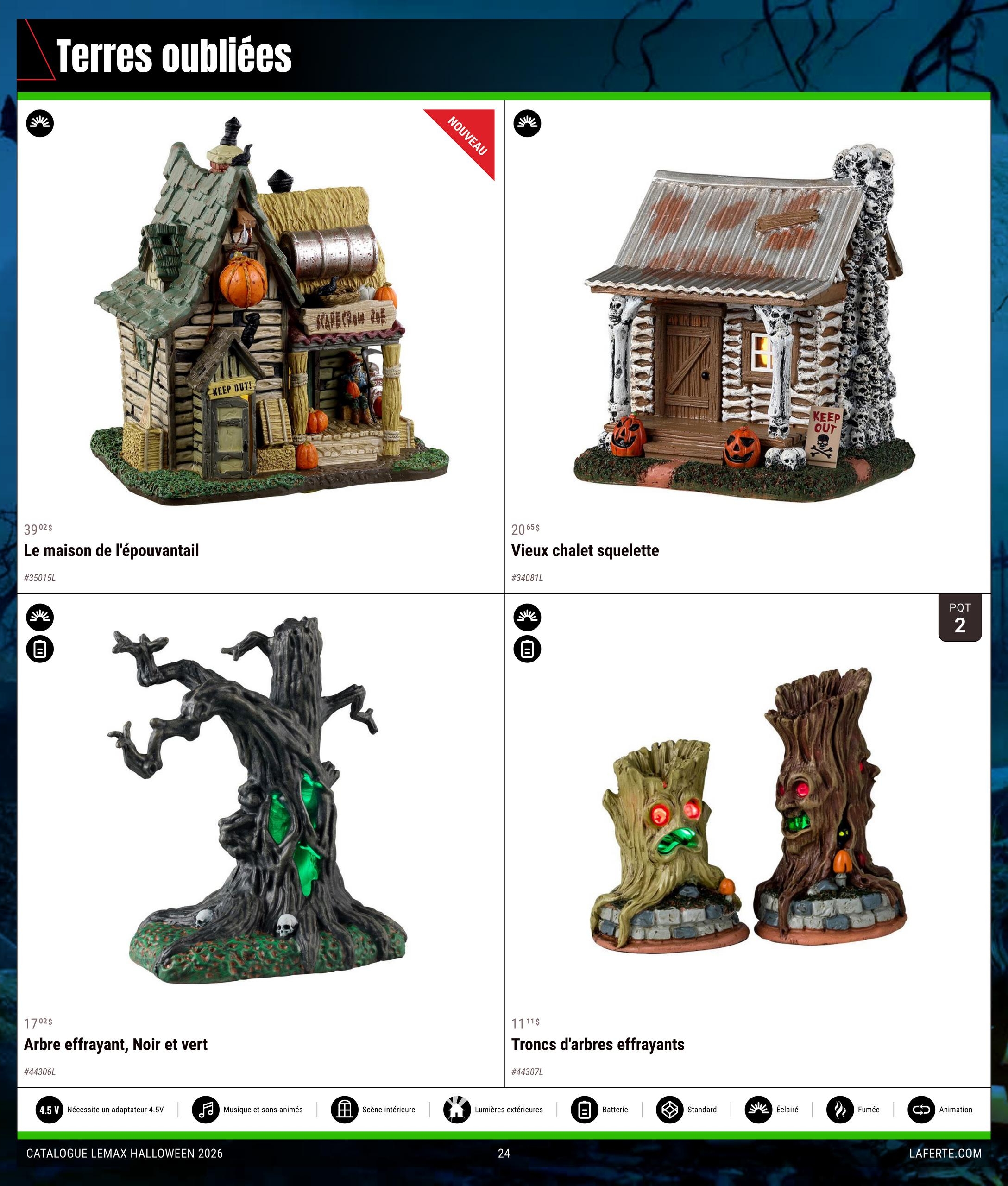 Circulaire Laferté Lemax Halloween — page 24, du 20 août au 21 octobre 2026