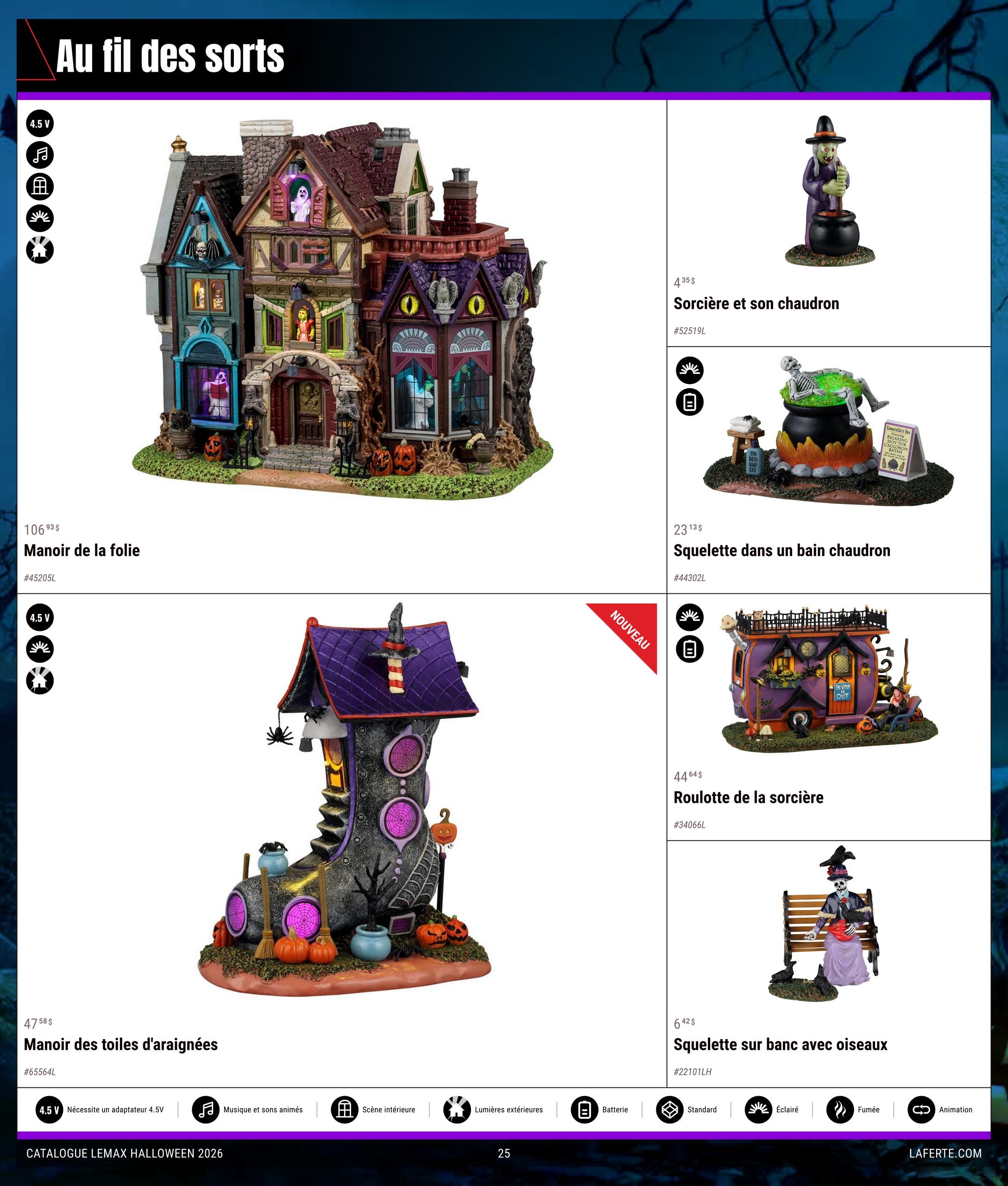 Circulaire Laferté Lemax Halloween — page 25, du 20 août au 21 octobre 2026