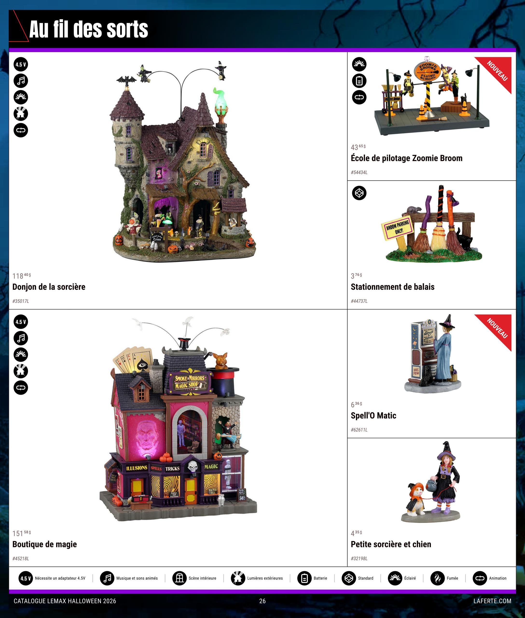 Circulaire Laferté Lemax Halloween — page 26, du 20 août au 21 octobre 2026