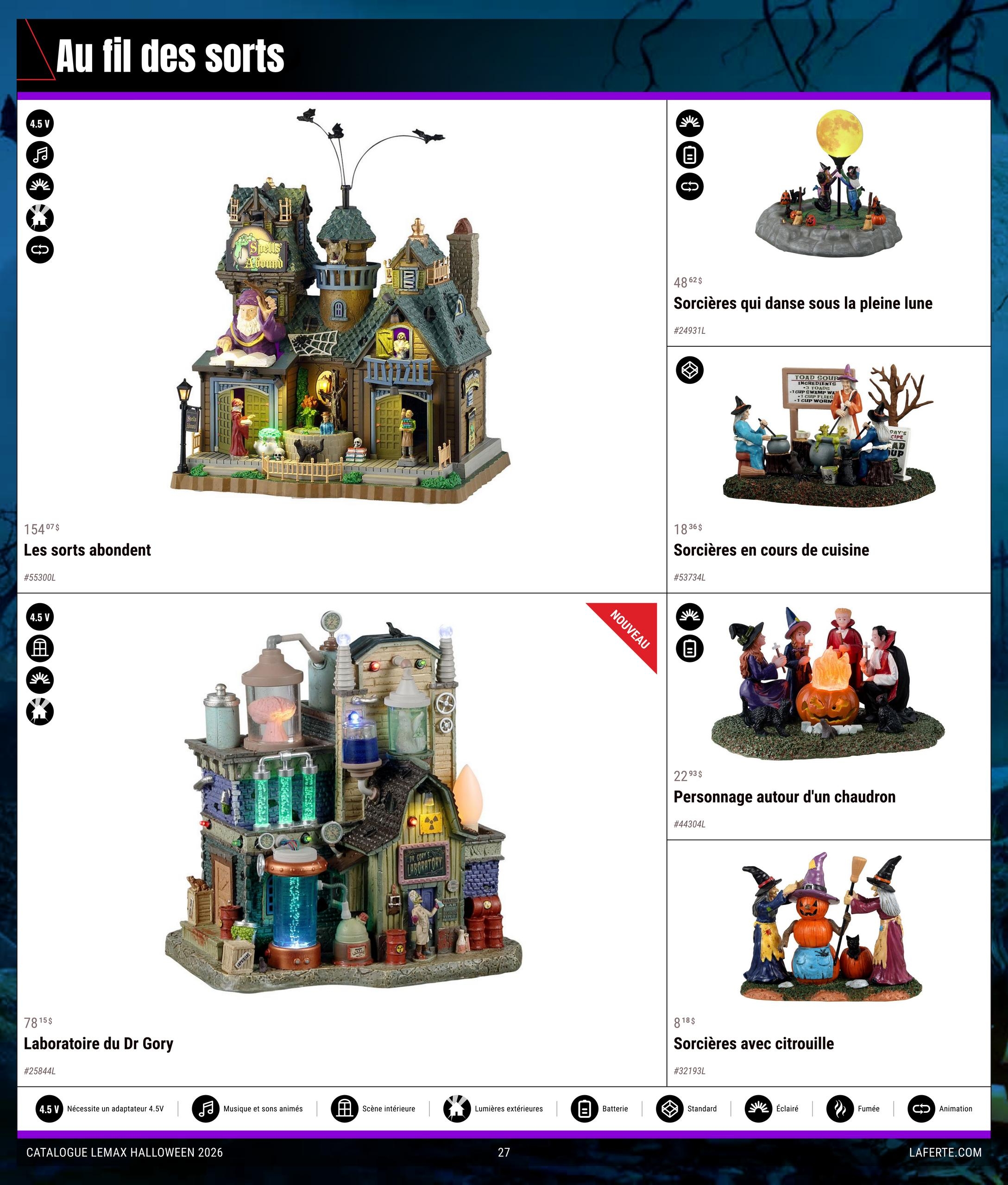 Circulaire Laferté Lemax Halloween — page 27, du 20 août au 21 octobre 2026