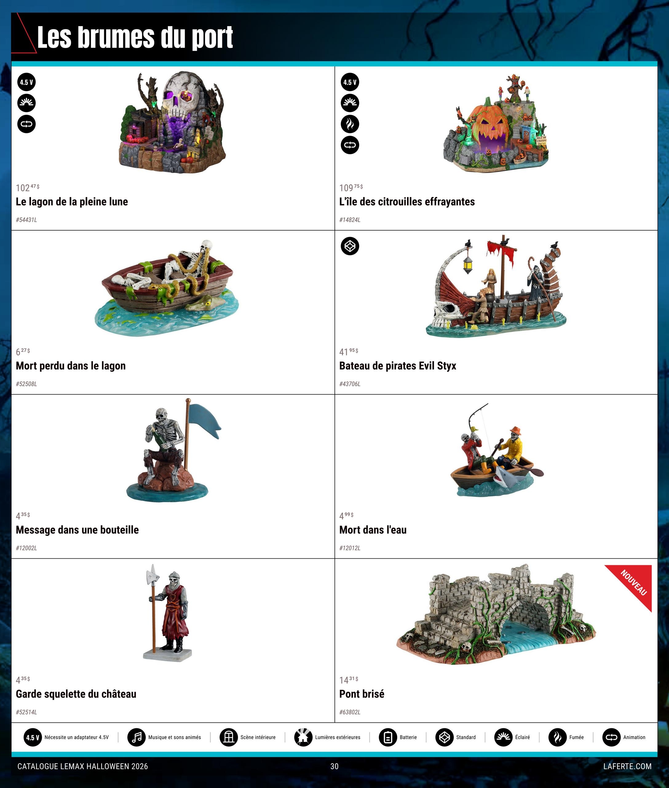 Circulaire Laferté Lemax Halloween — page 30, du 20 août au 21 octobre 2026