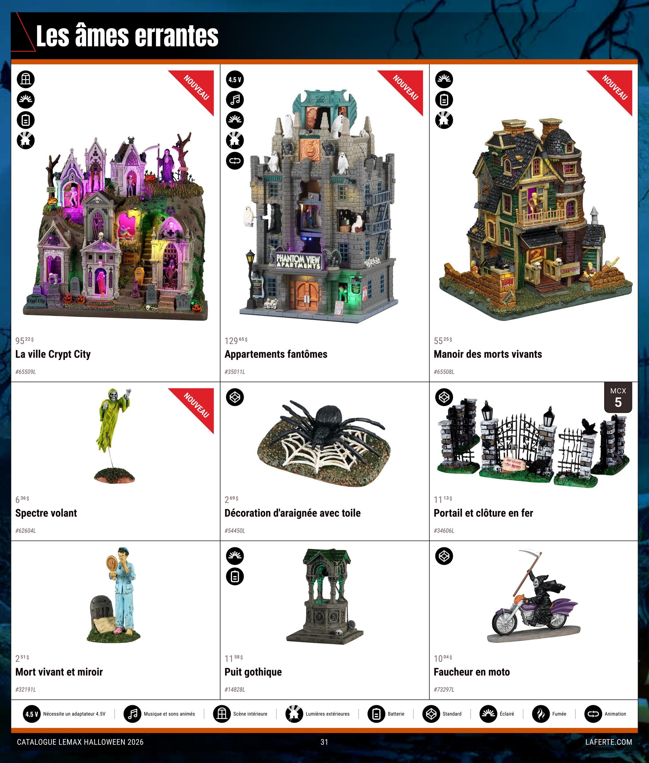 Circulaire Laferté Lemax Halloween — page 31, du 20 août au 21 octobre 2026