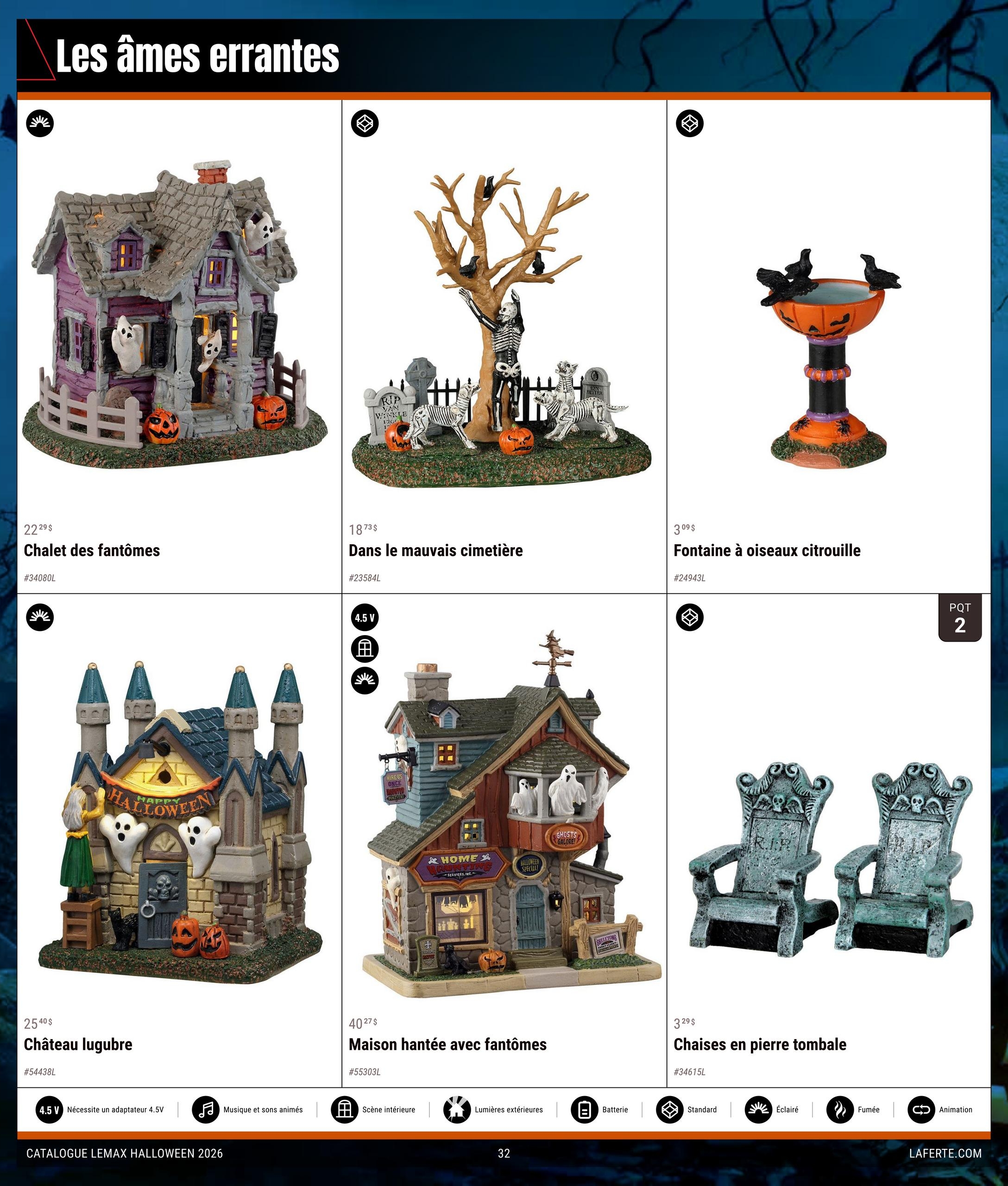 Circulaire Laferté Lemax Halloween — page 32, du 20 août au 21 octobre 2026