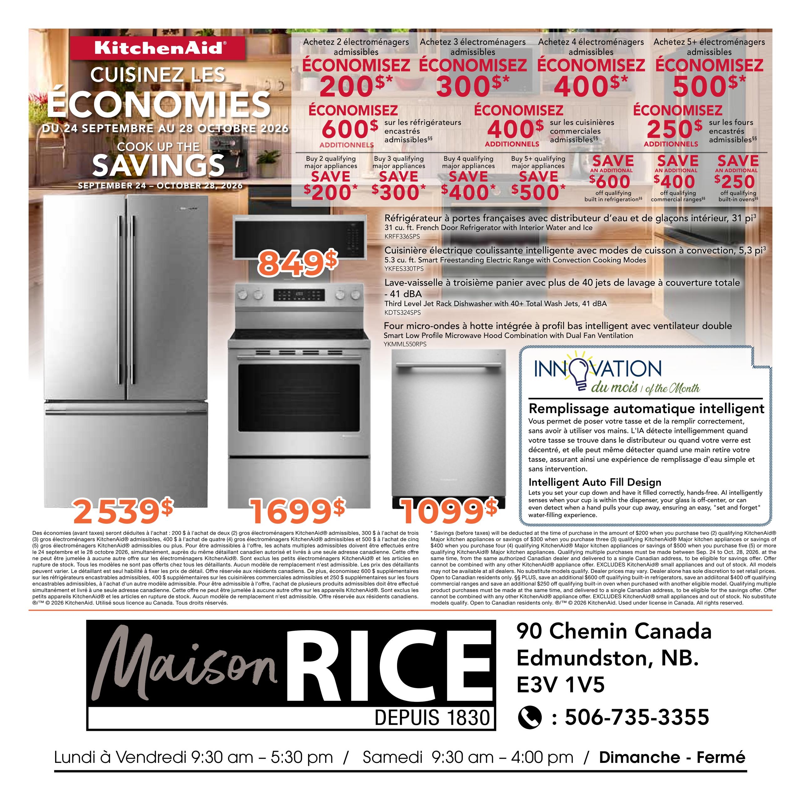 Circulaire Maison Rice — page 4, du 24 septembre au 28 octobre 2026