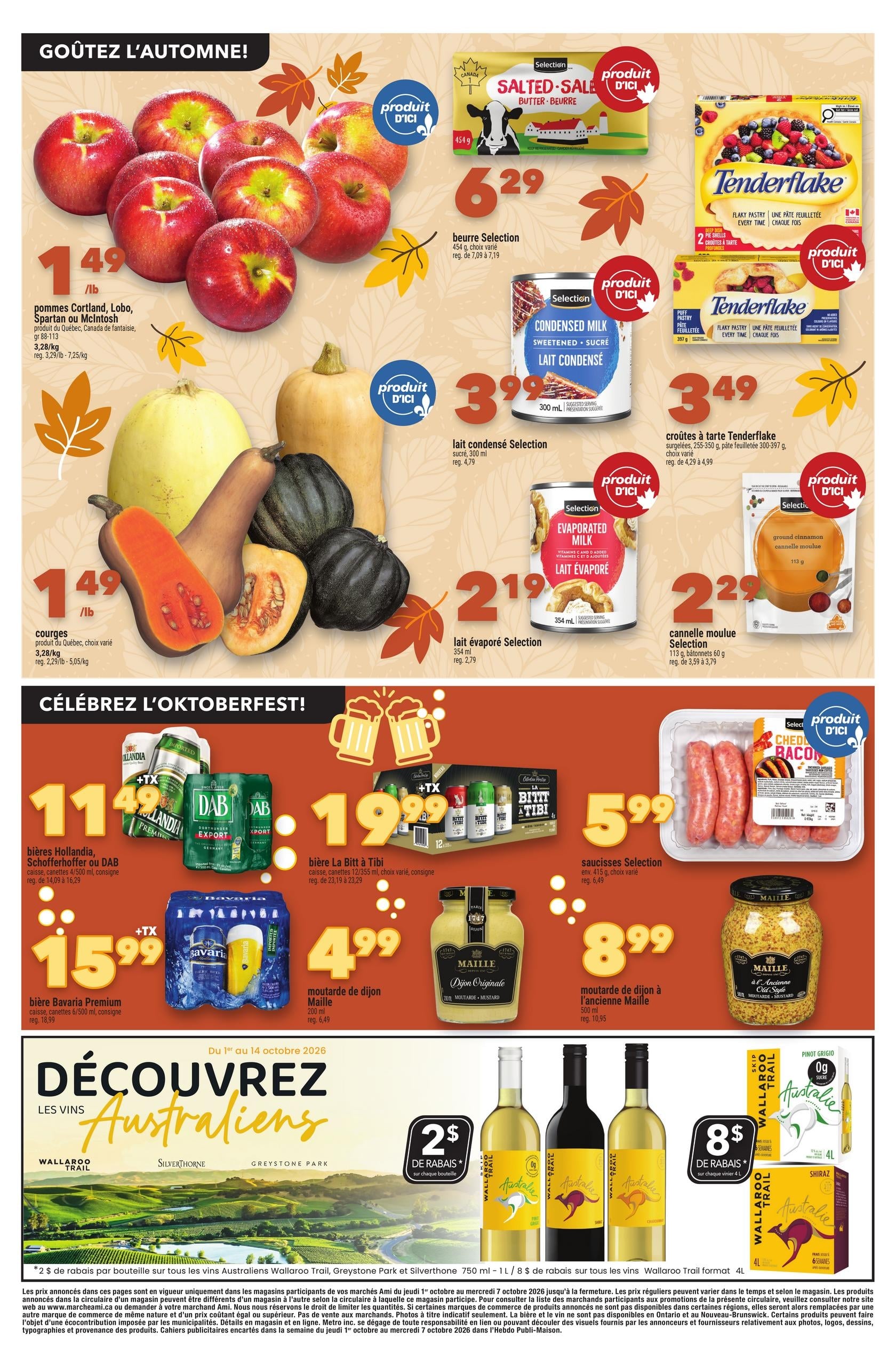 Circulaire Marché AMI — page 3, du 1 au 7 octobre 2026