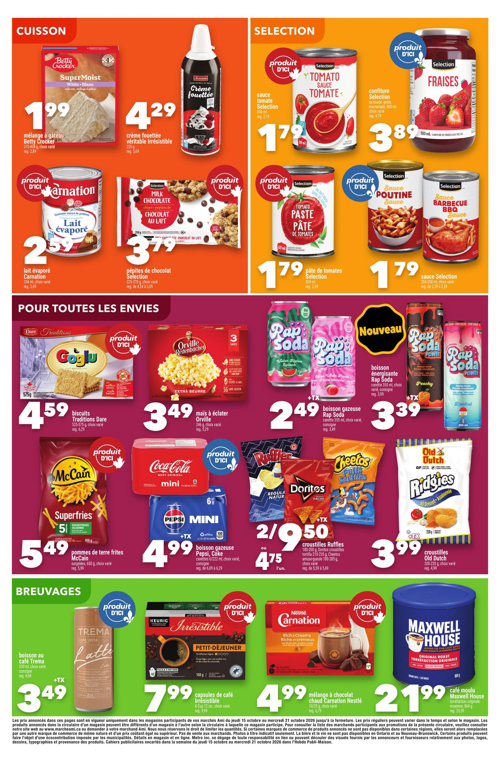 Circulaire Marché AMI — page 5, du 15 au 21 octobre 2026