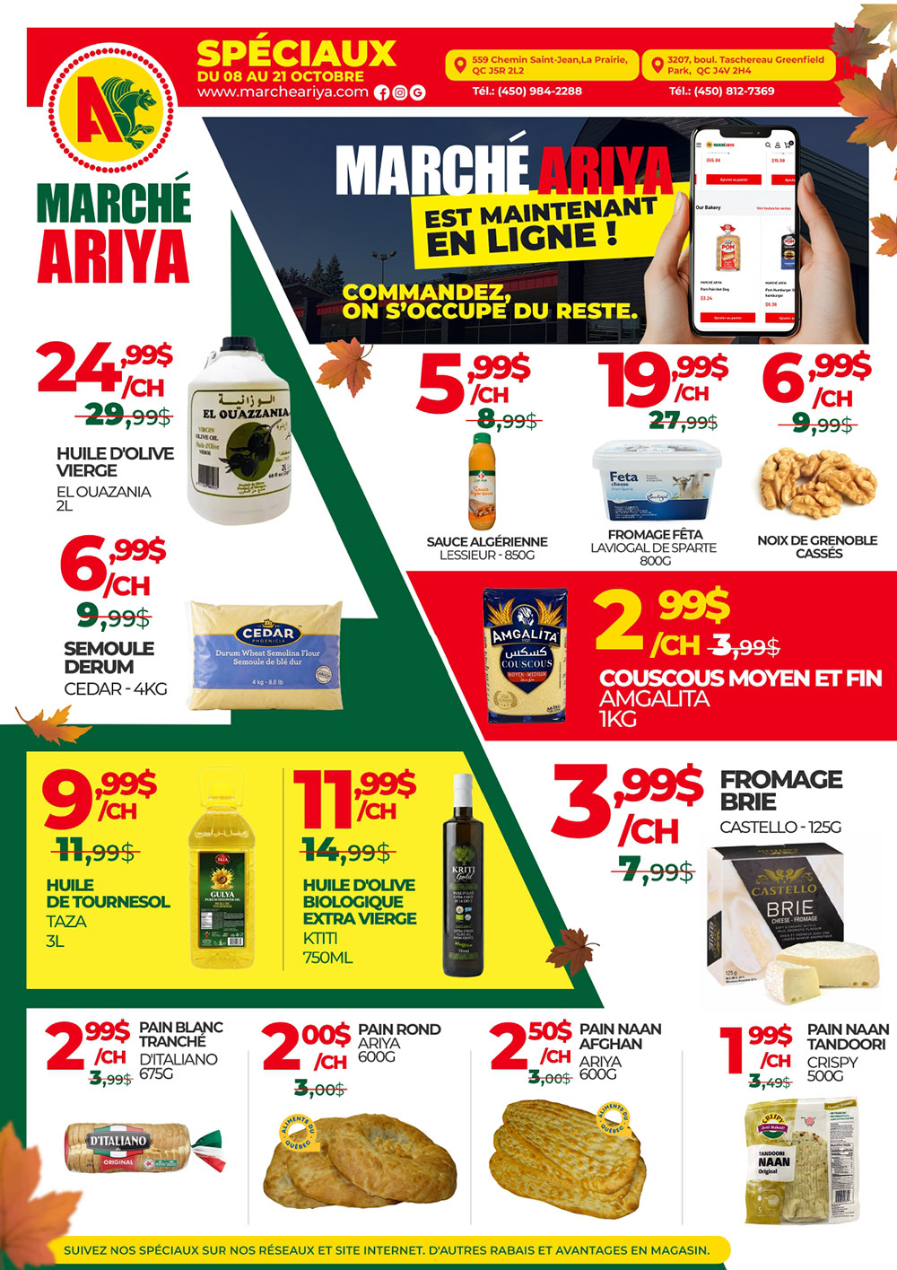 Circulaire Marche Ariya — page 1, du 8 au 21 octobre 2026