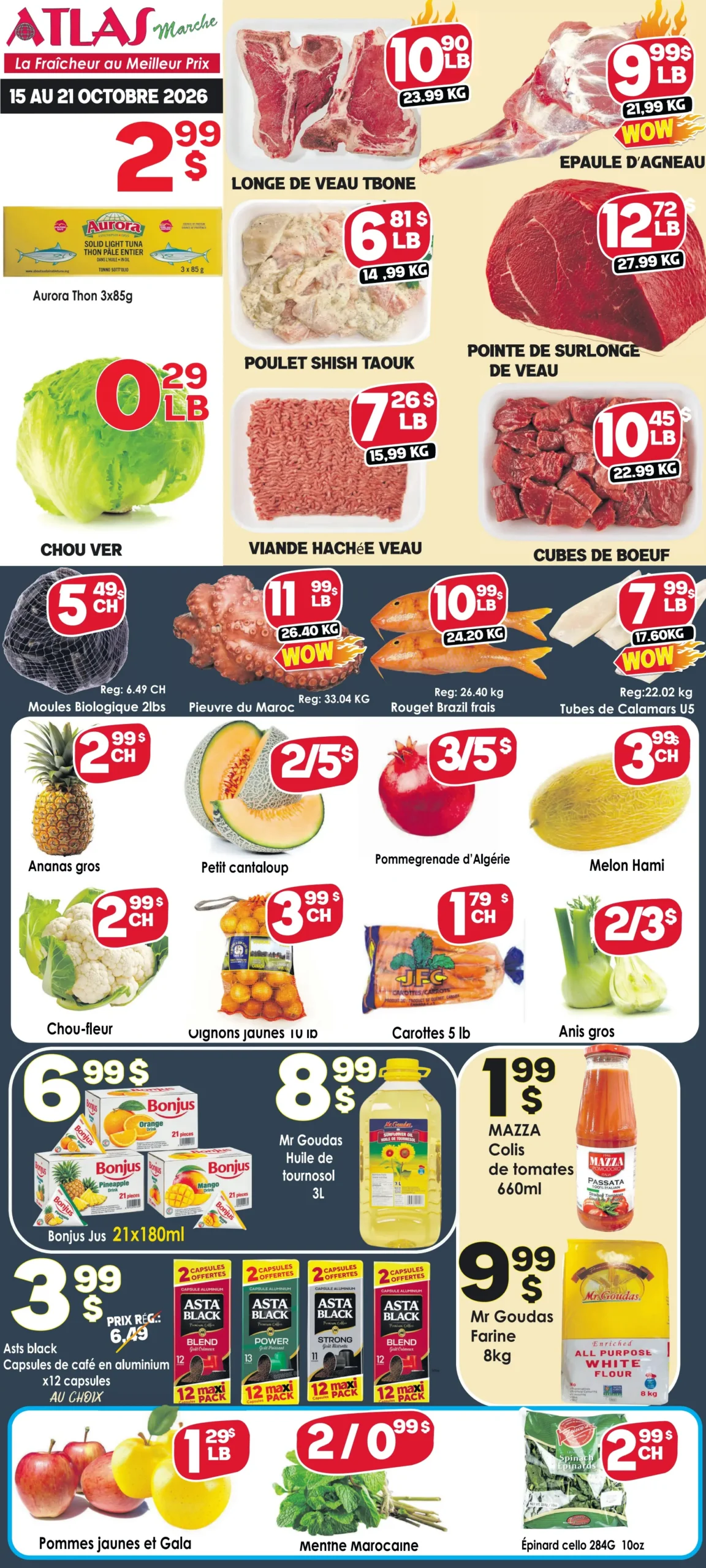 Circulaire Marché Atlas — page 1, du 15 au 21 octobre 2026