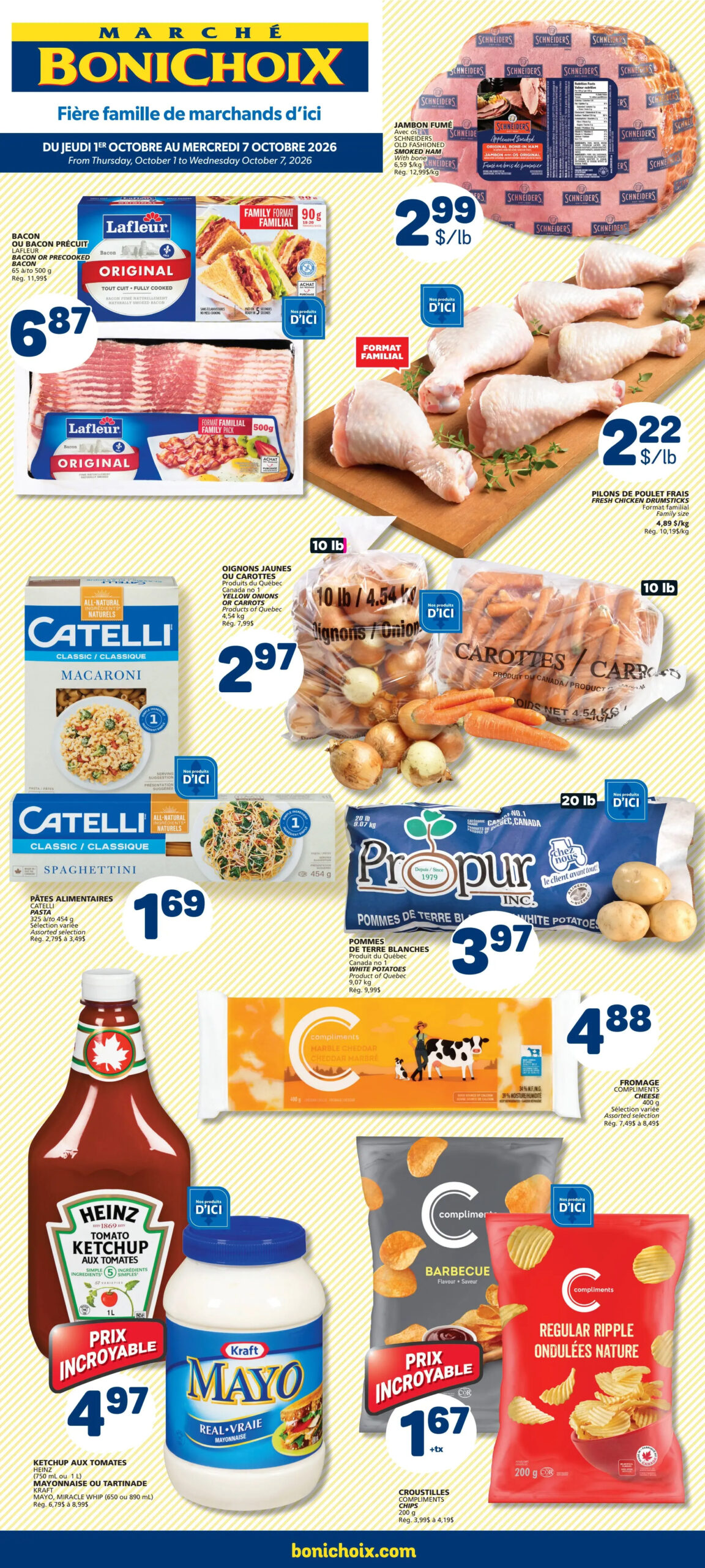Circulaire Marché Bonichoix — page 1, du 1 au 7 octobre 2026