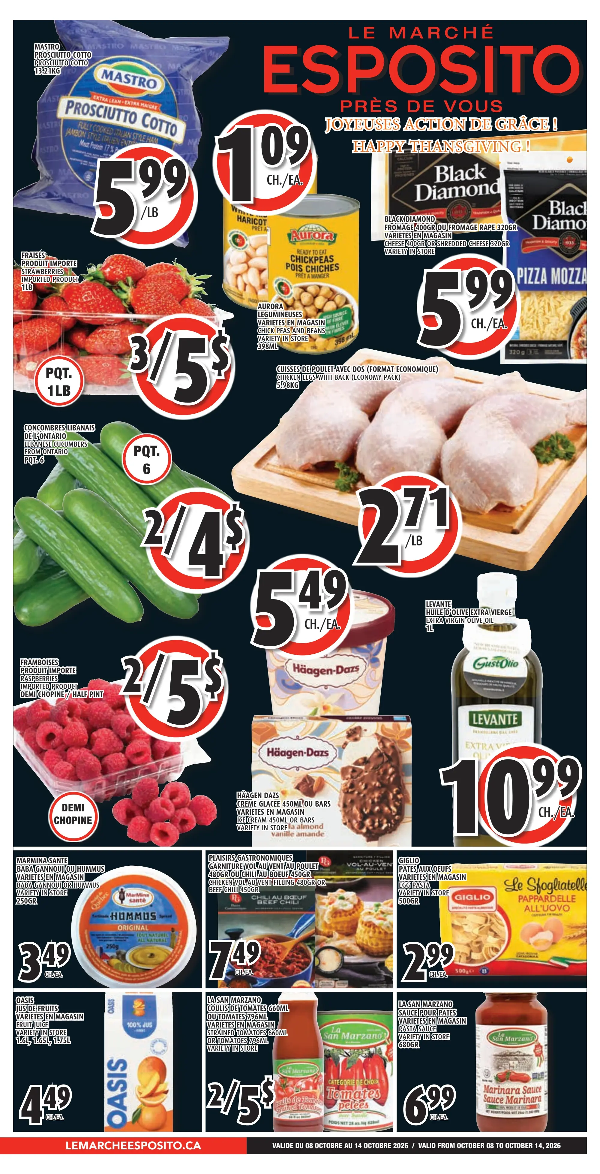 Circulaire Le Marché Esposito — page 1, du 8 au 14 octobre 2026