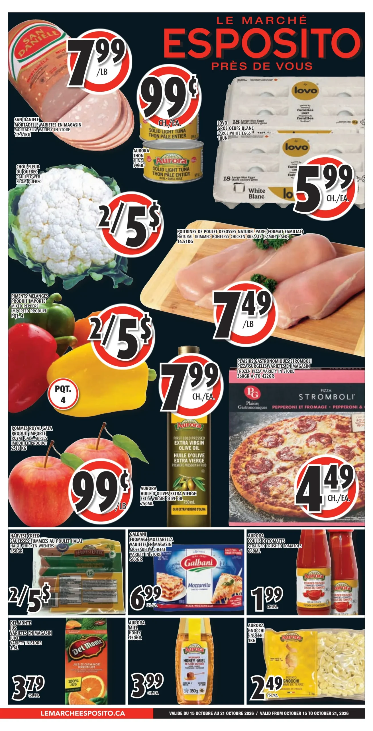 Circulaire Le Marché Esposito — page 1, du 15 au 21 octobre 2026