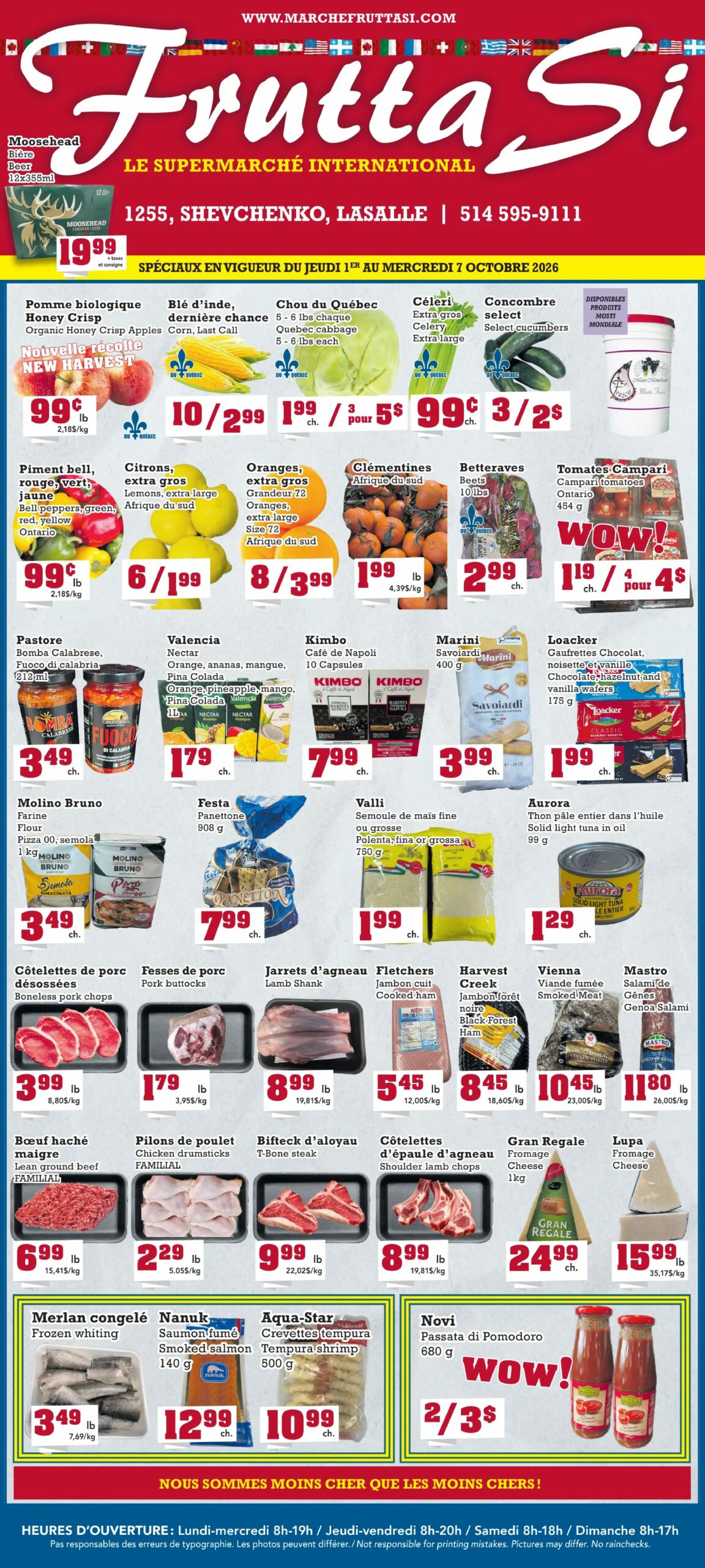Circulaire Marché Frutta Si — page 1, du 1 au 7 octobre 2026