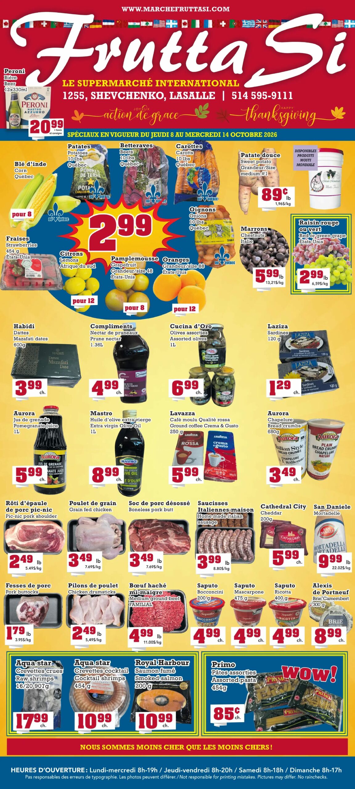 Circulaire Marché Frutta Si — page 1, du 8 au 14 octobre 2026